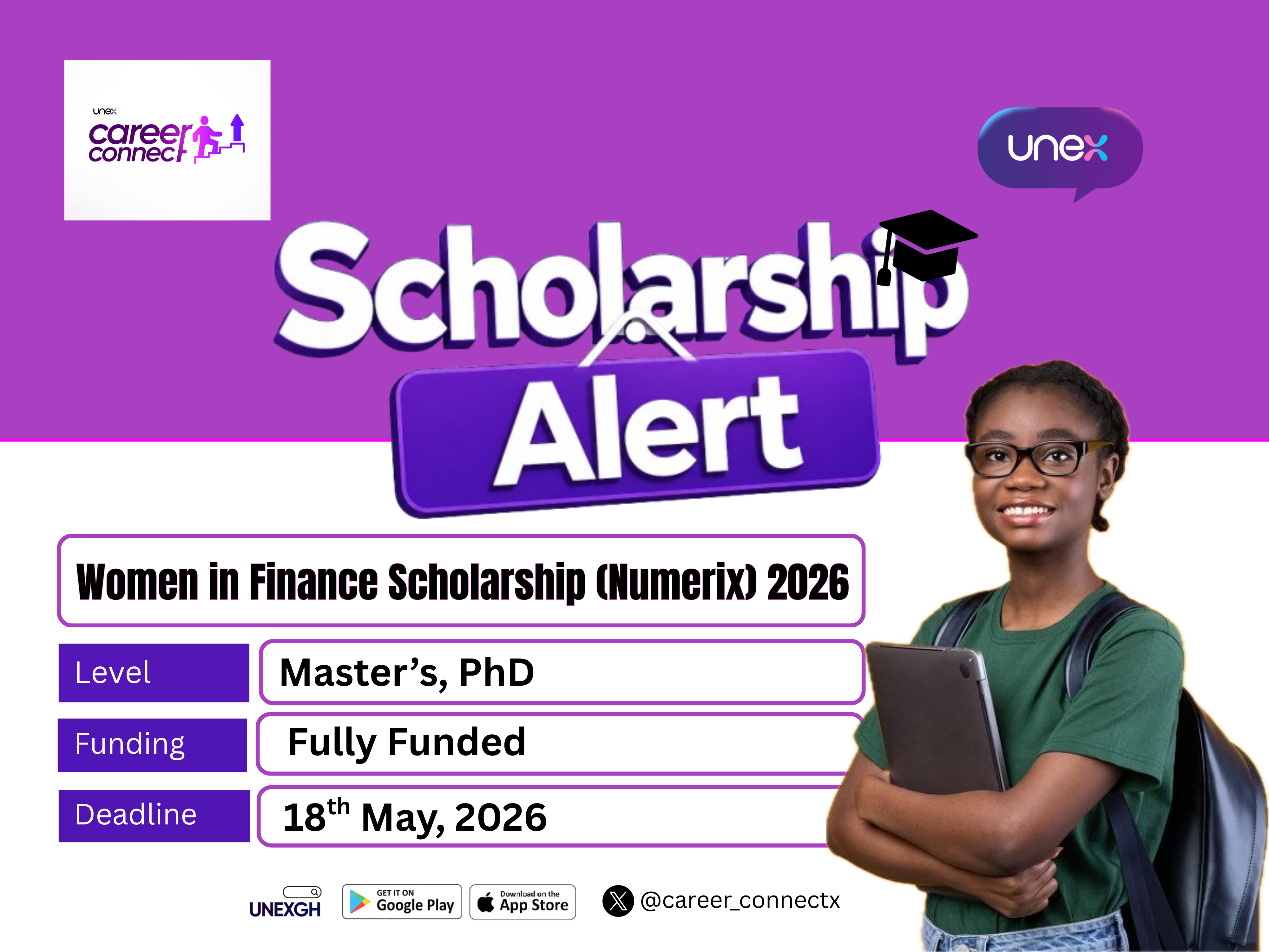 Women in Finance Scholarship (Numerix) 2026