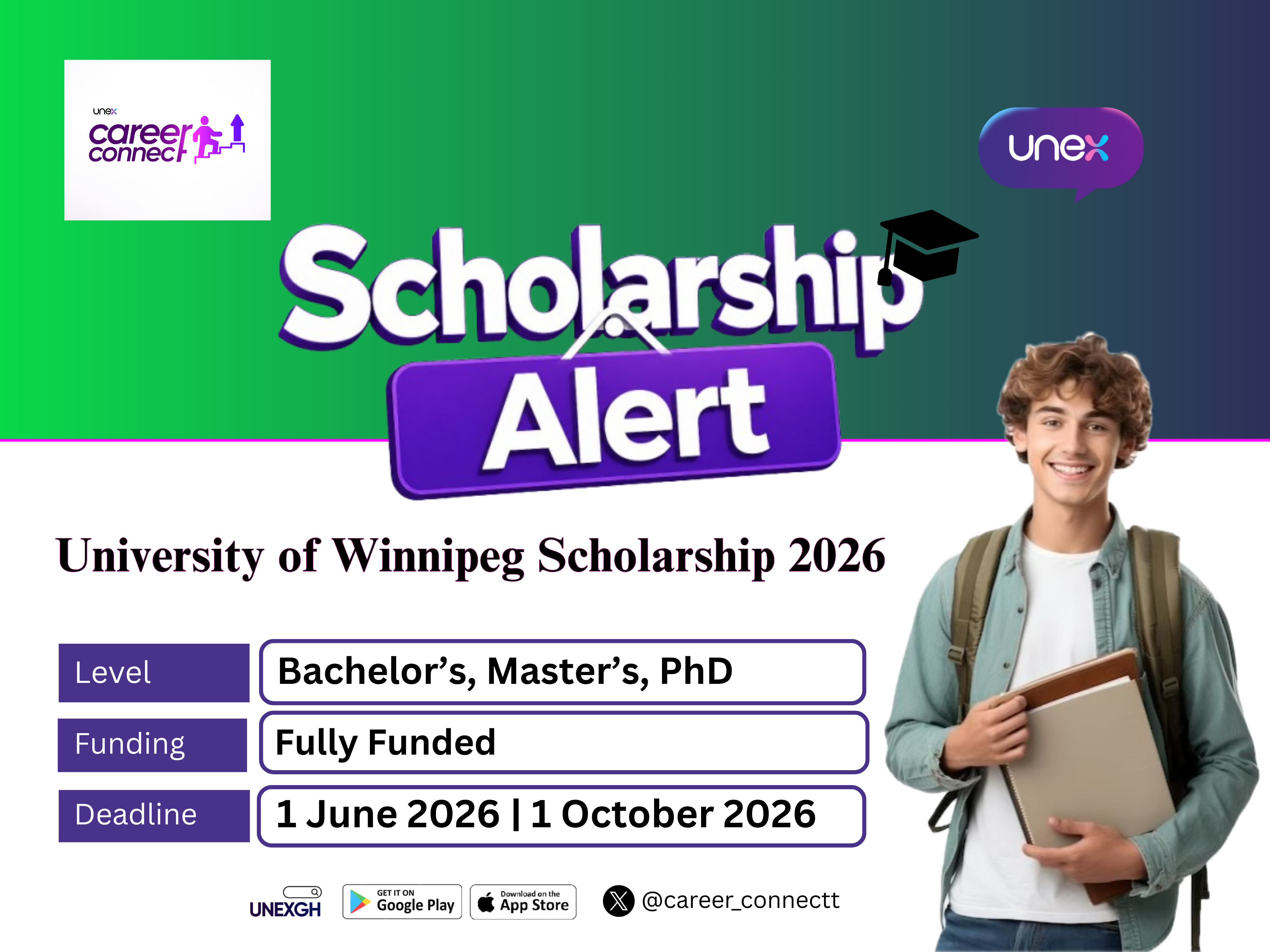 University of Winnipeg Scholarship 2026