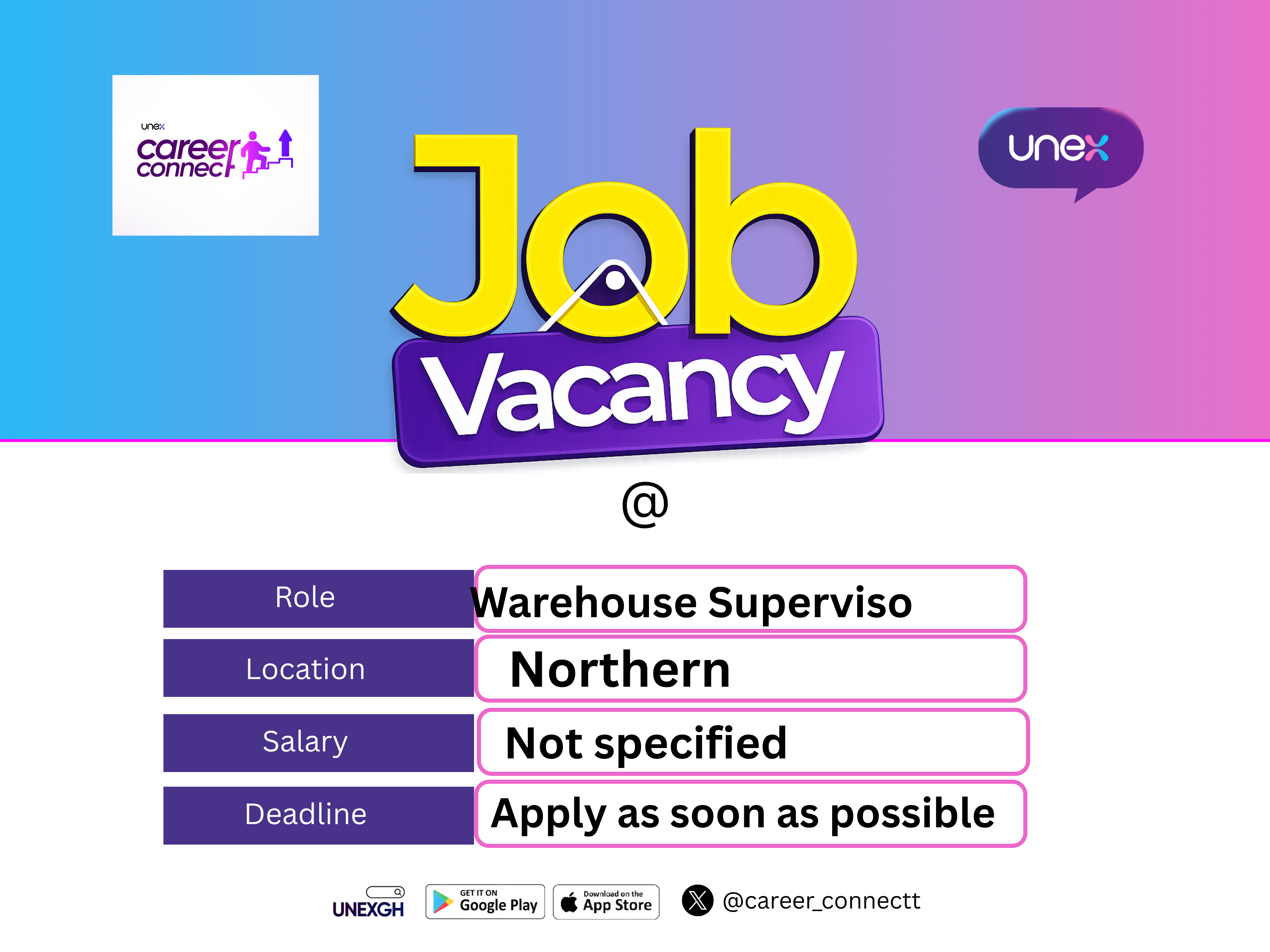 Warehouse Supervisor