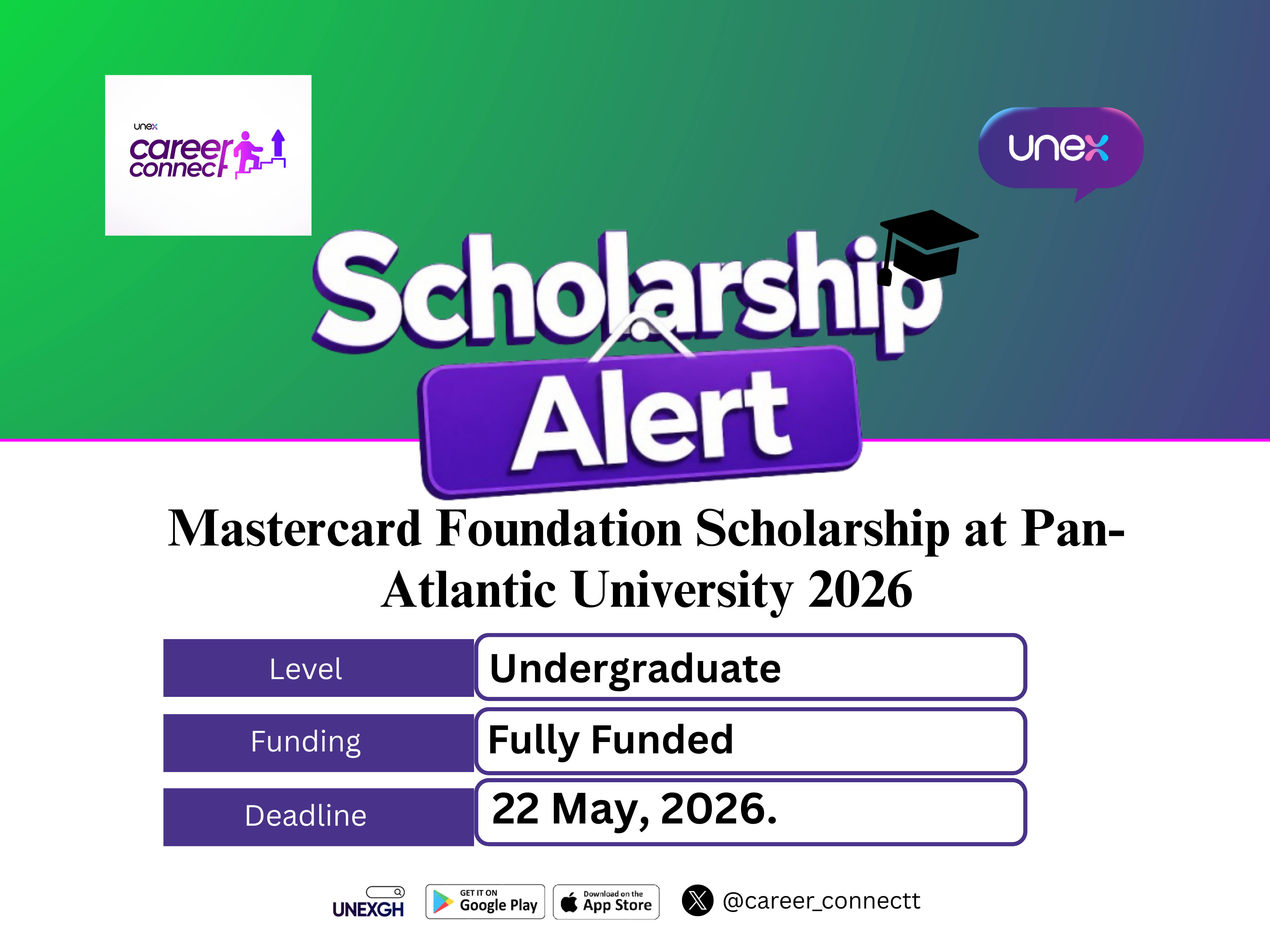 Mastercard Foundation Scholarship at Pan-Atlantic University 2026