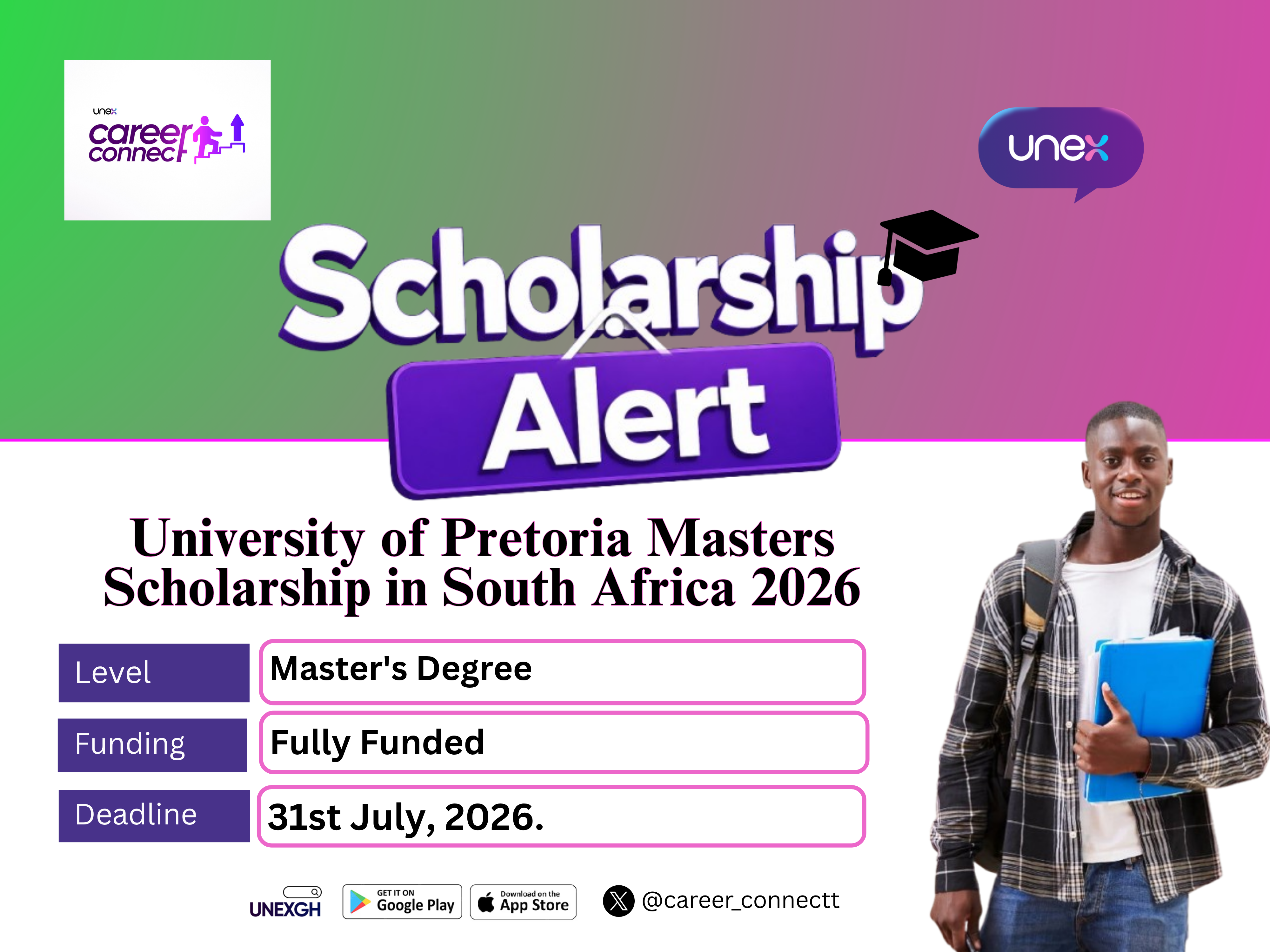 University of Pretoria Masters Scholarship in South Africa 2026