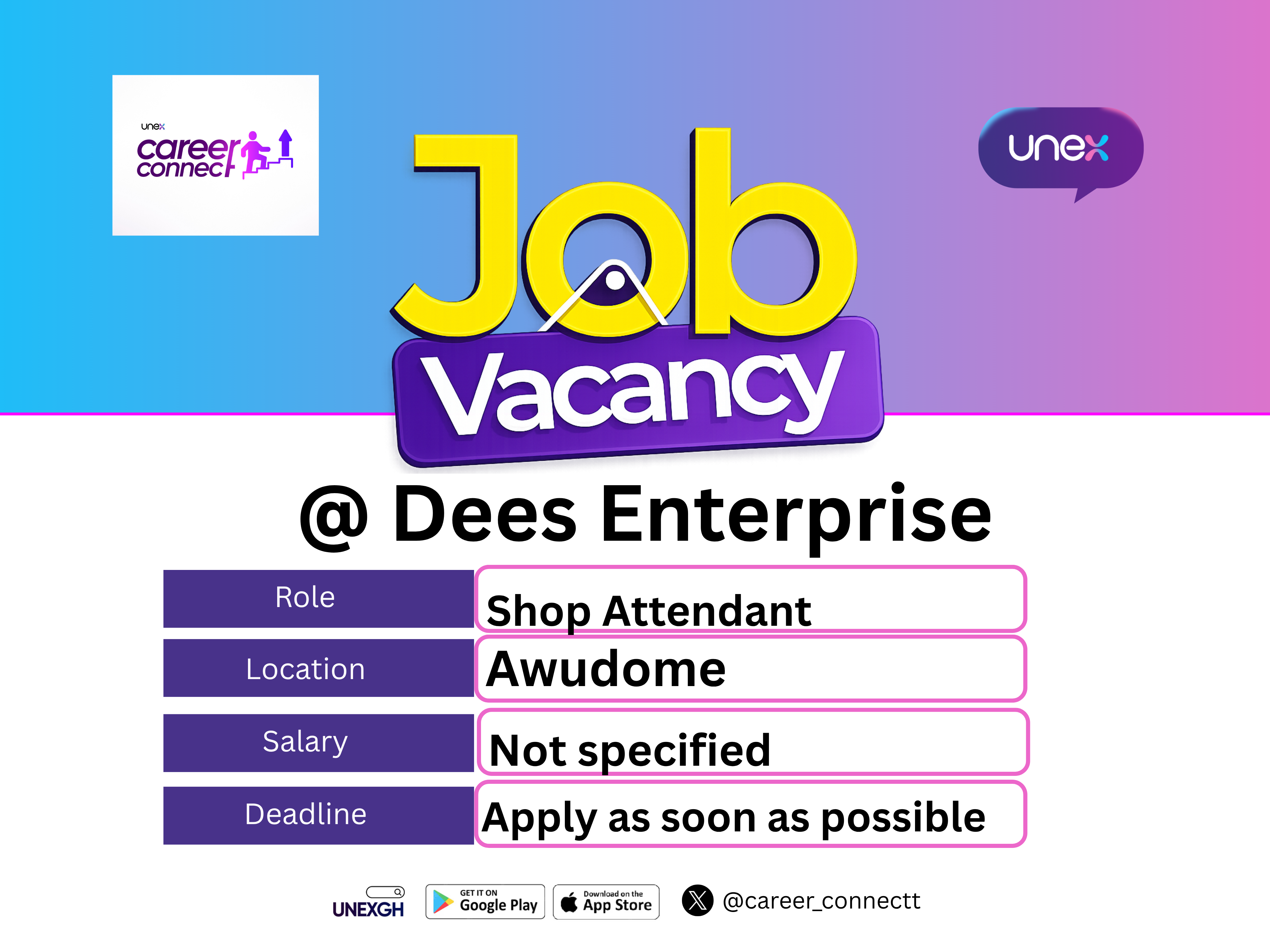 Shop Attendant 