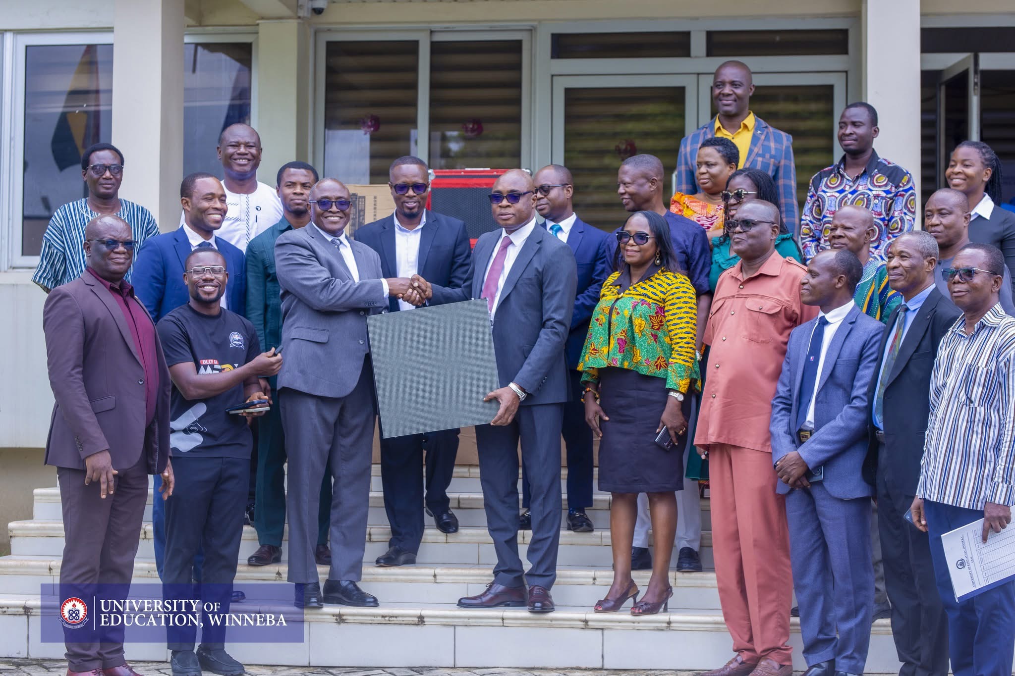 UEW Receives Donation of LED Screens and Devotional Books from Deeper Christian Life Ministry Ghana