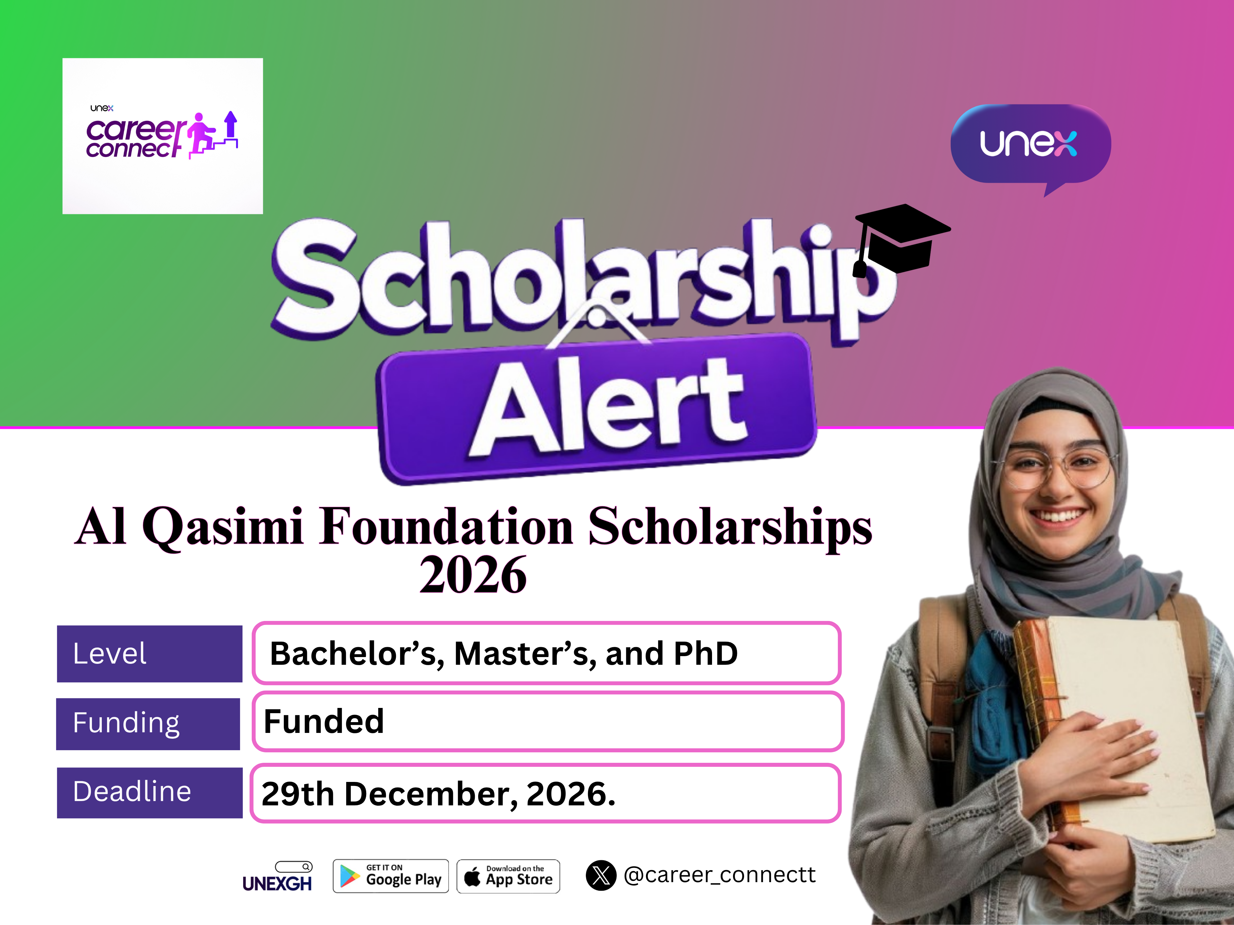 Al Qasimi Foundation Scholarships 2026