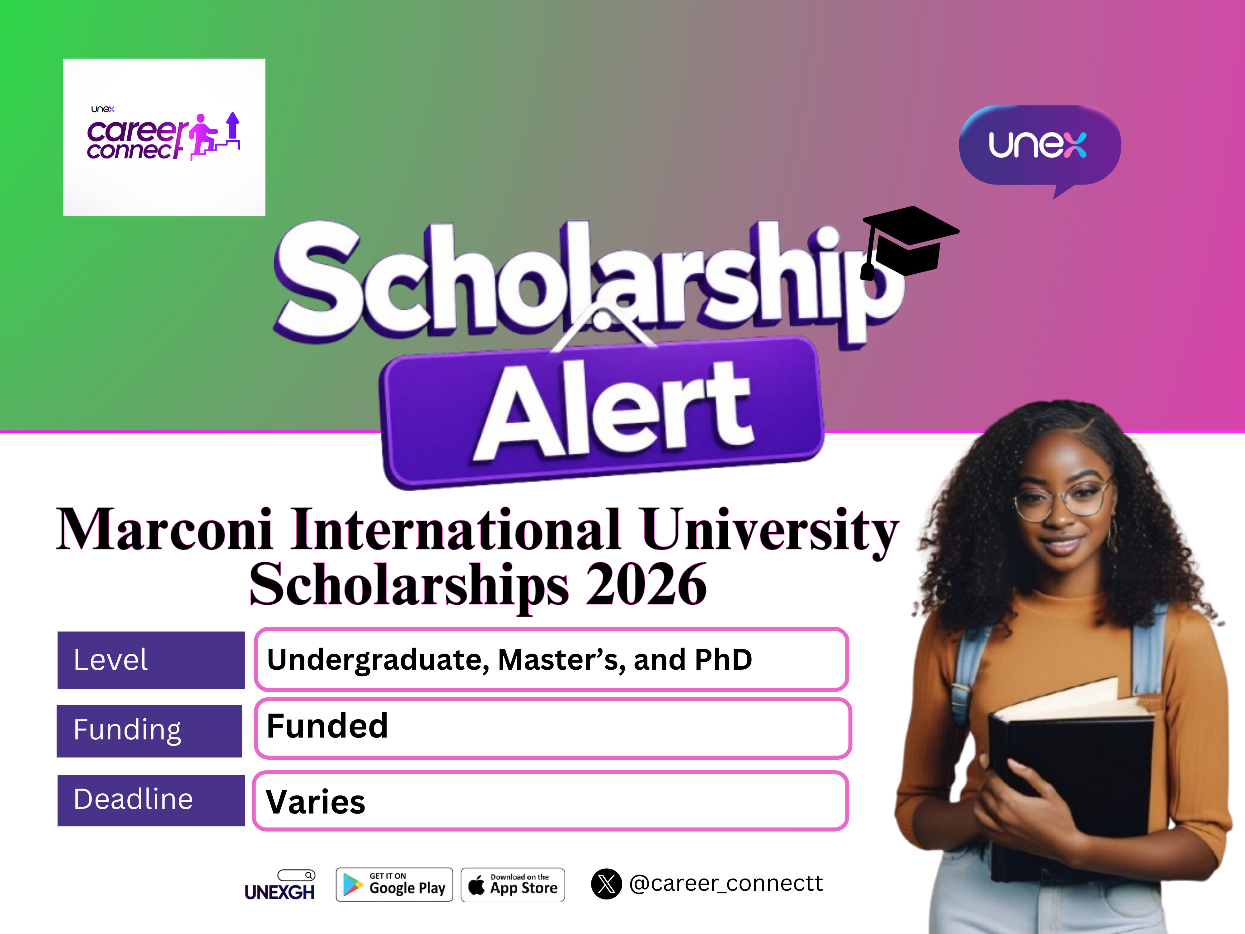 Marconi International University Scholarships 2026