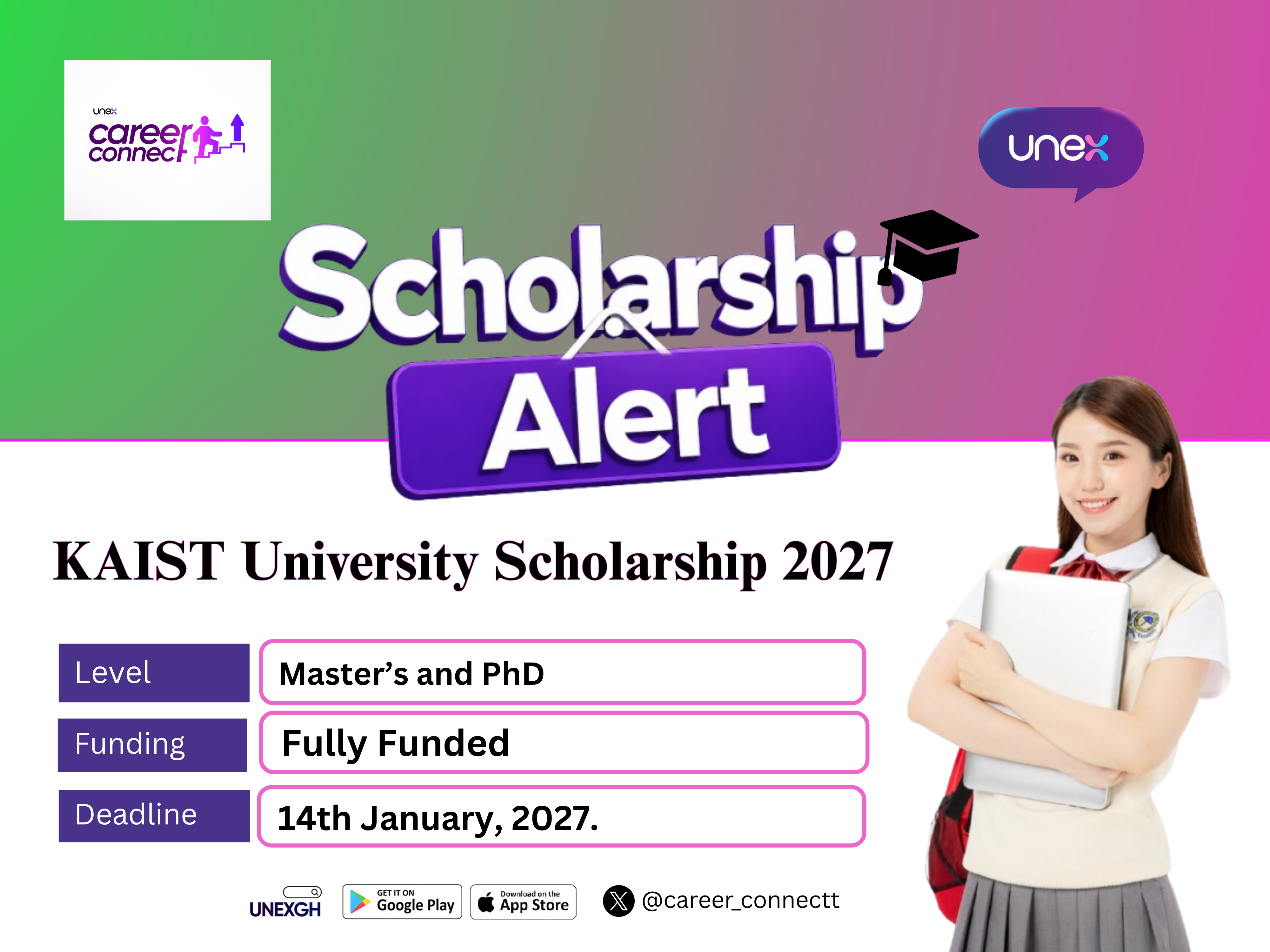 KAIST University Scholarship 2027