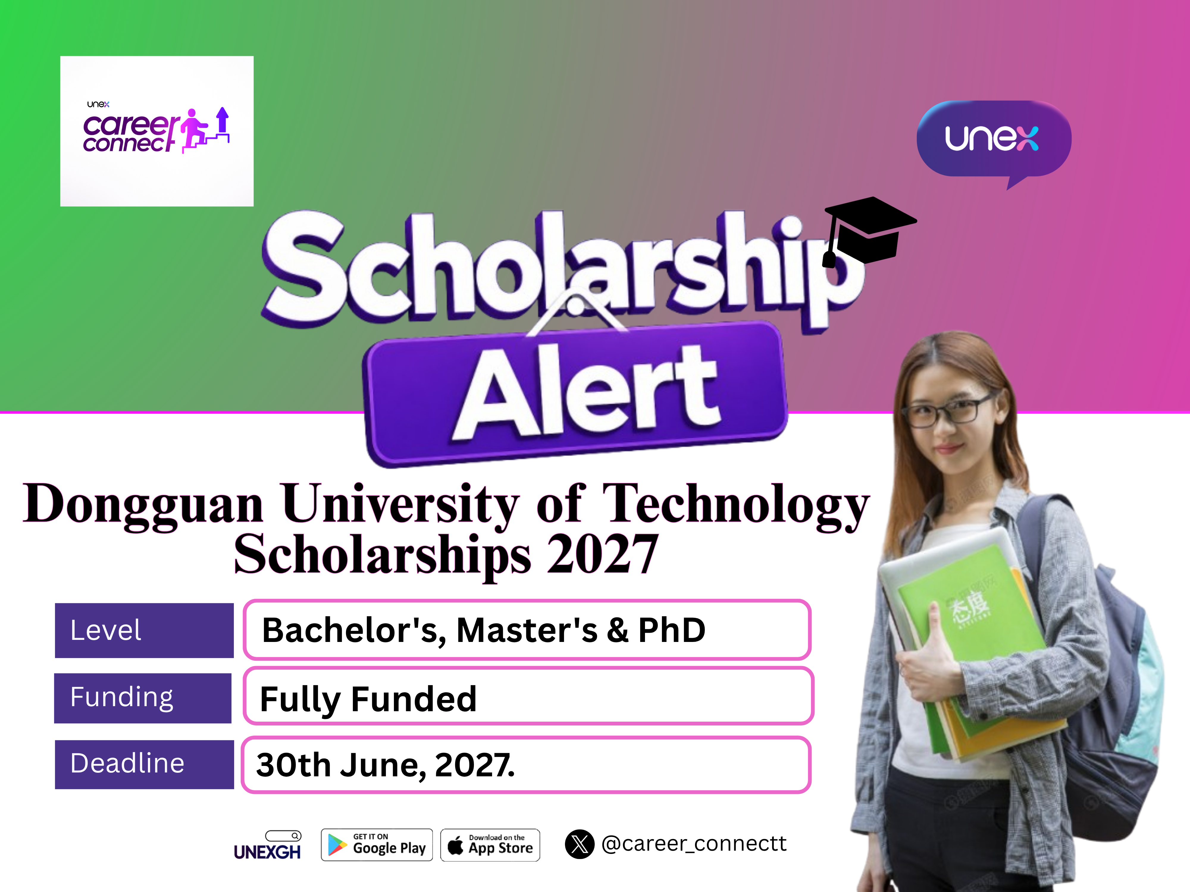 Dongguan University of Technology Scholarships 2027