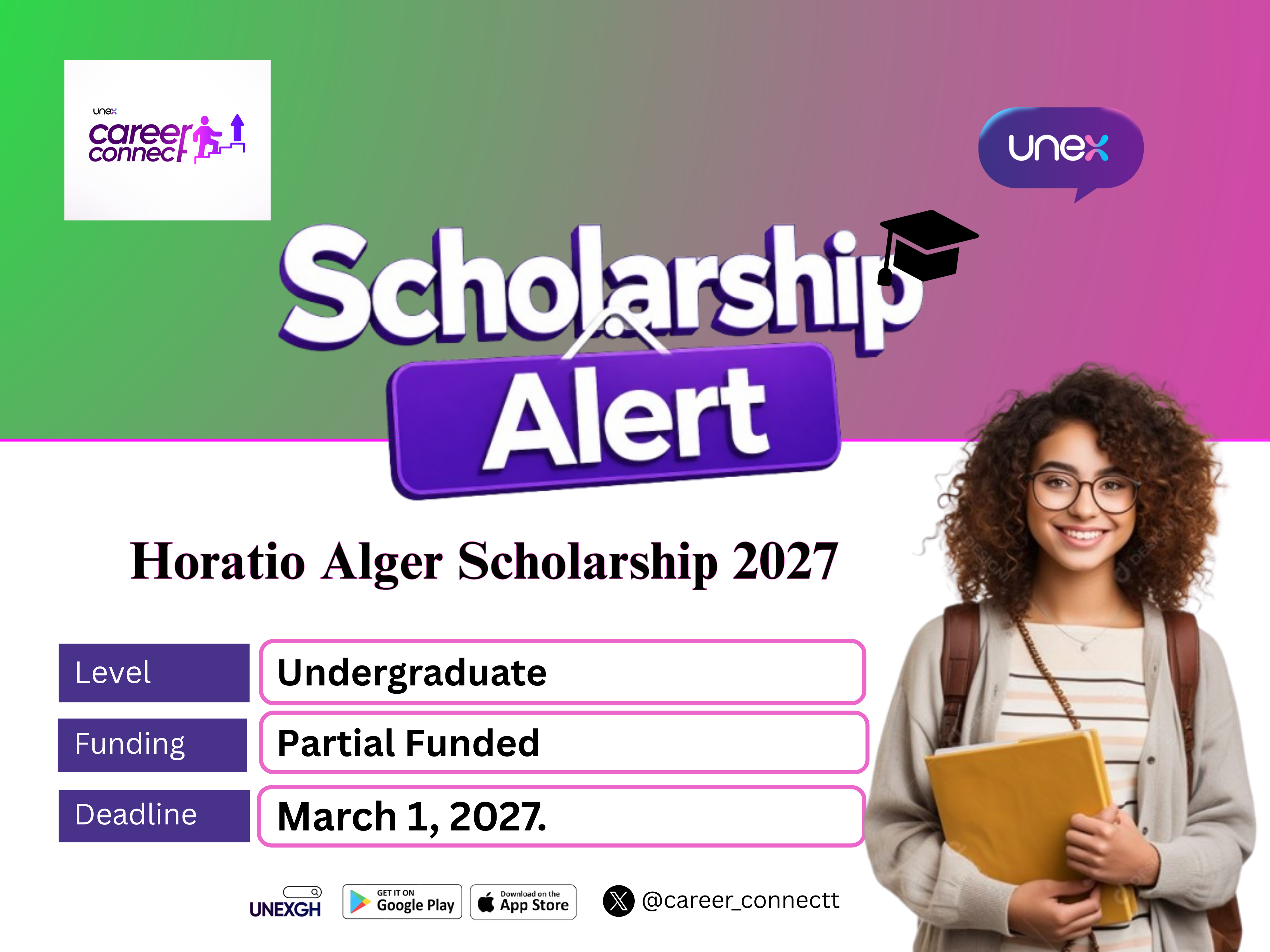 Horatio Alger Scholarship 2027