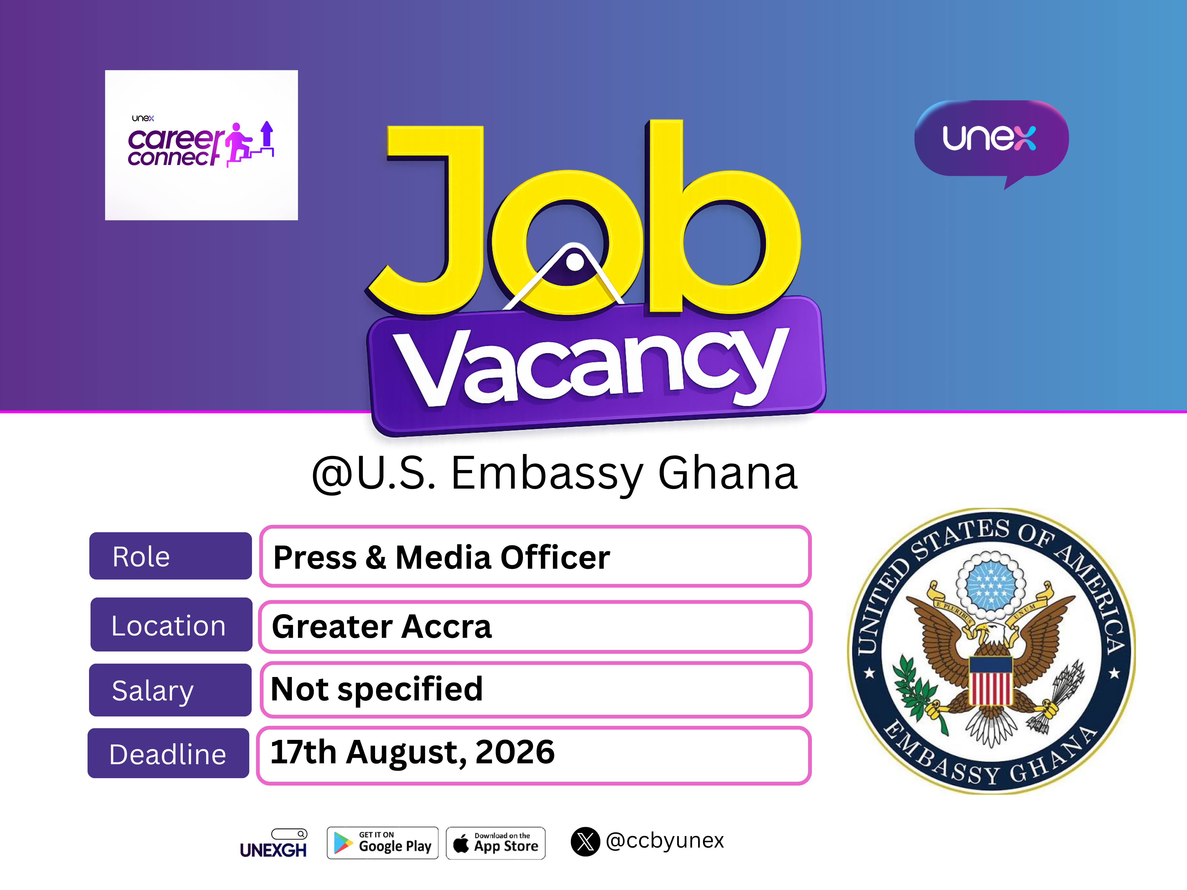 Press & Media Specialist, Press & Media Coordinator