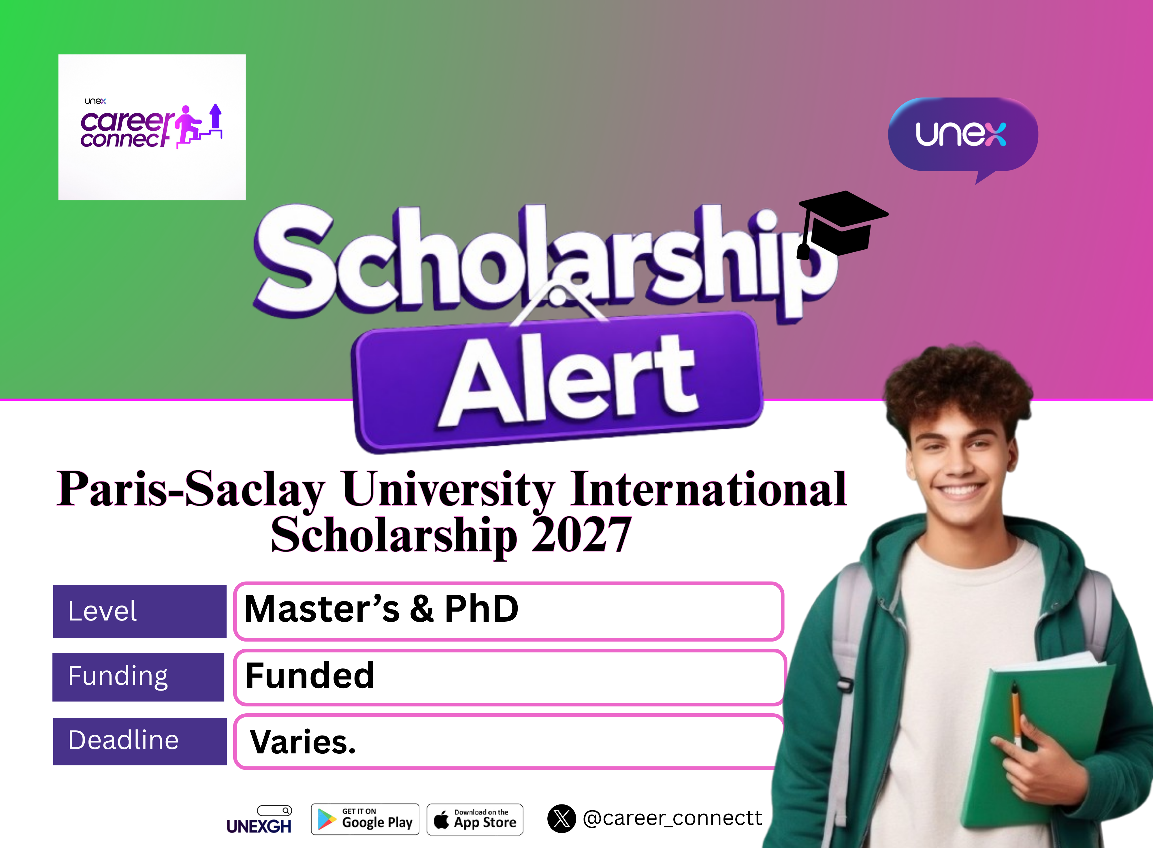 Paris-Saclay University International Scholarship 2027