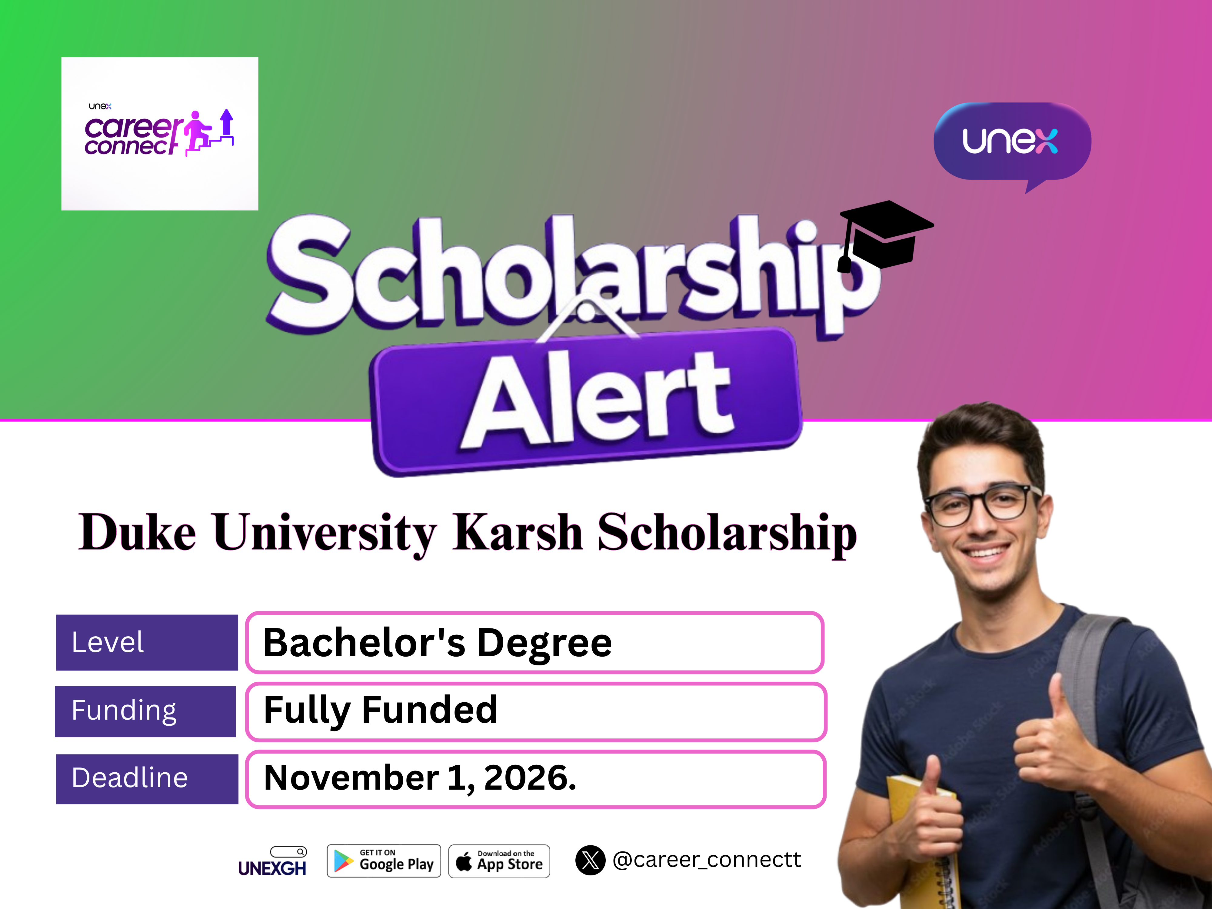 Duke University Karsh Scholarship