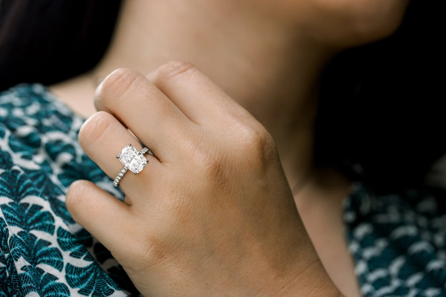 July inspired lab diamond engagement rings