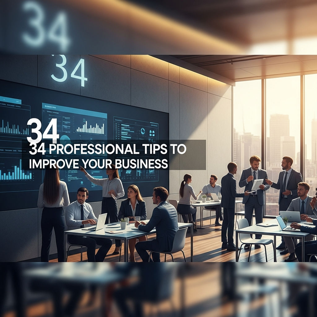 34 Professional Tips to Improve Your Business: Unlock Your Full Potential