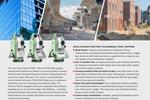 Leica TS03 5” R500 - Product Guides