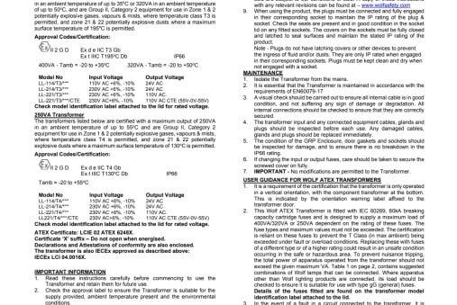 ATEX Distribution Box Zone 1 Data Sheet