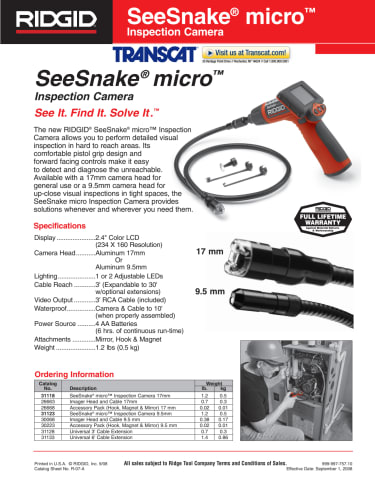 Ridgid SeeSnake Micro Main Image