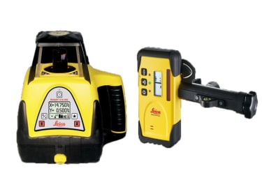 Leica Rugby 410 Dual Grade Laser with Rod Eye Digital 160 Main Image