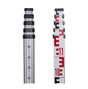 Datum 5m 5 Section Aluminium Staff Main Image
