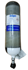 Draeger 6.8 litre 300 Bar Carbon Cylinder