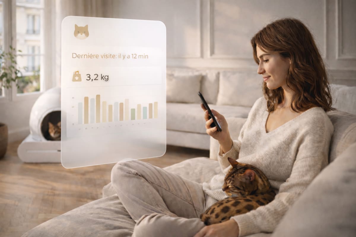 Suivez l'activité de votre chat