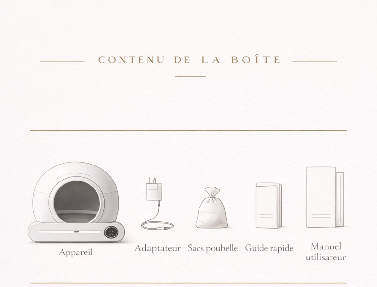 Contenu de la boîte OrbLitter