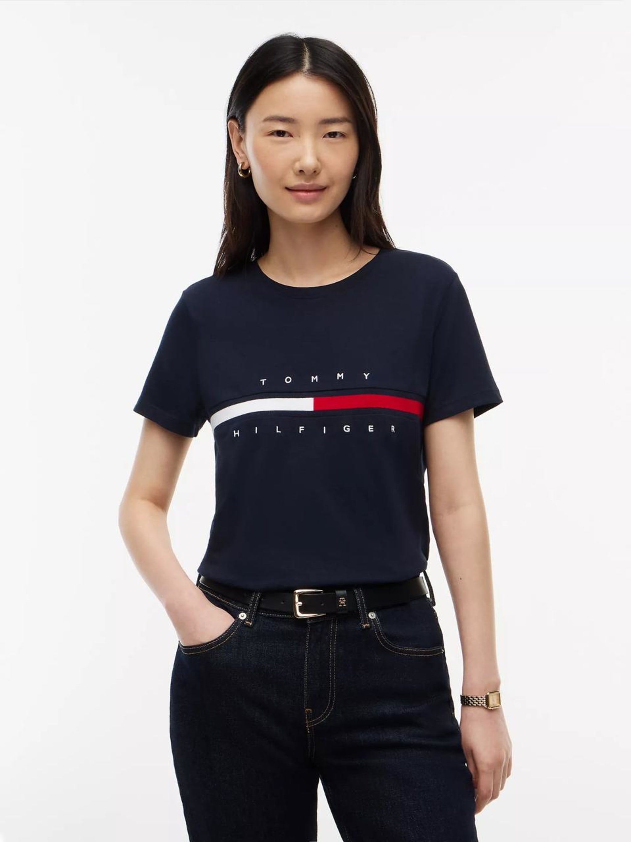 TOMMY HILFIGER CAMISETA CUELLO REDONDO DAMA
