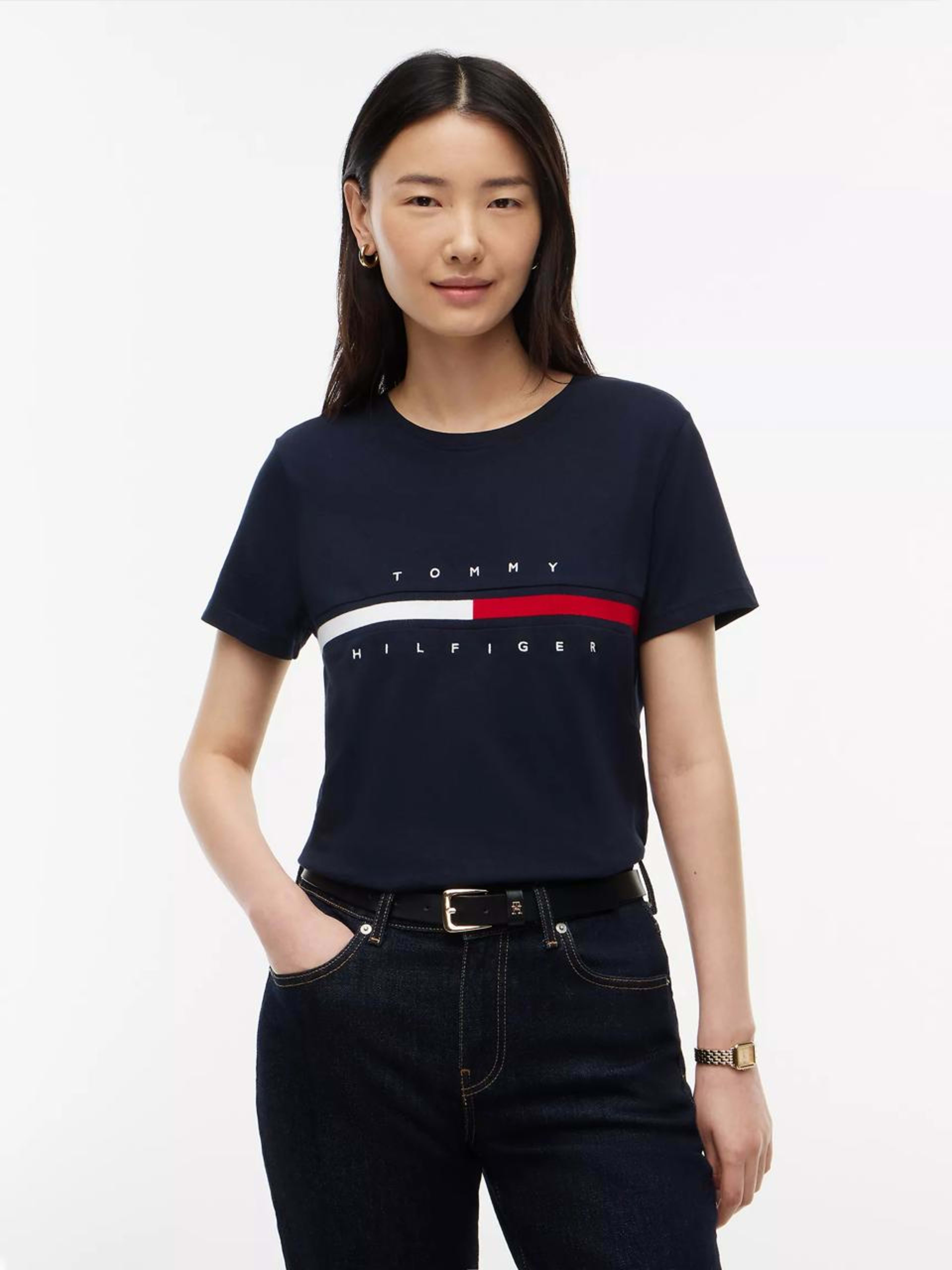 TOMMY HILFIGER CAMISETA CUELLO REDONDO DAMA