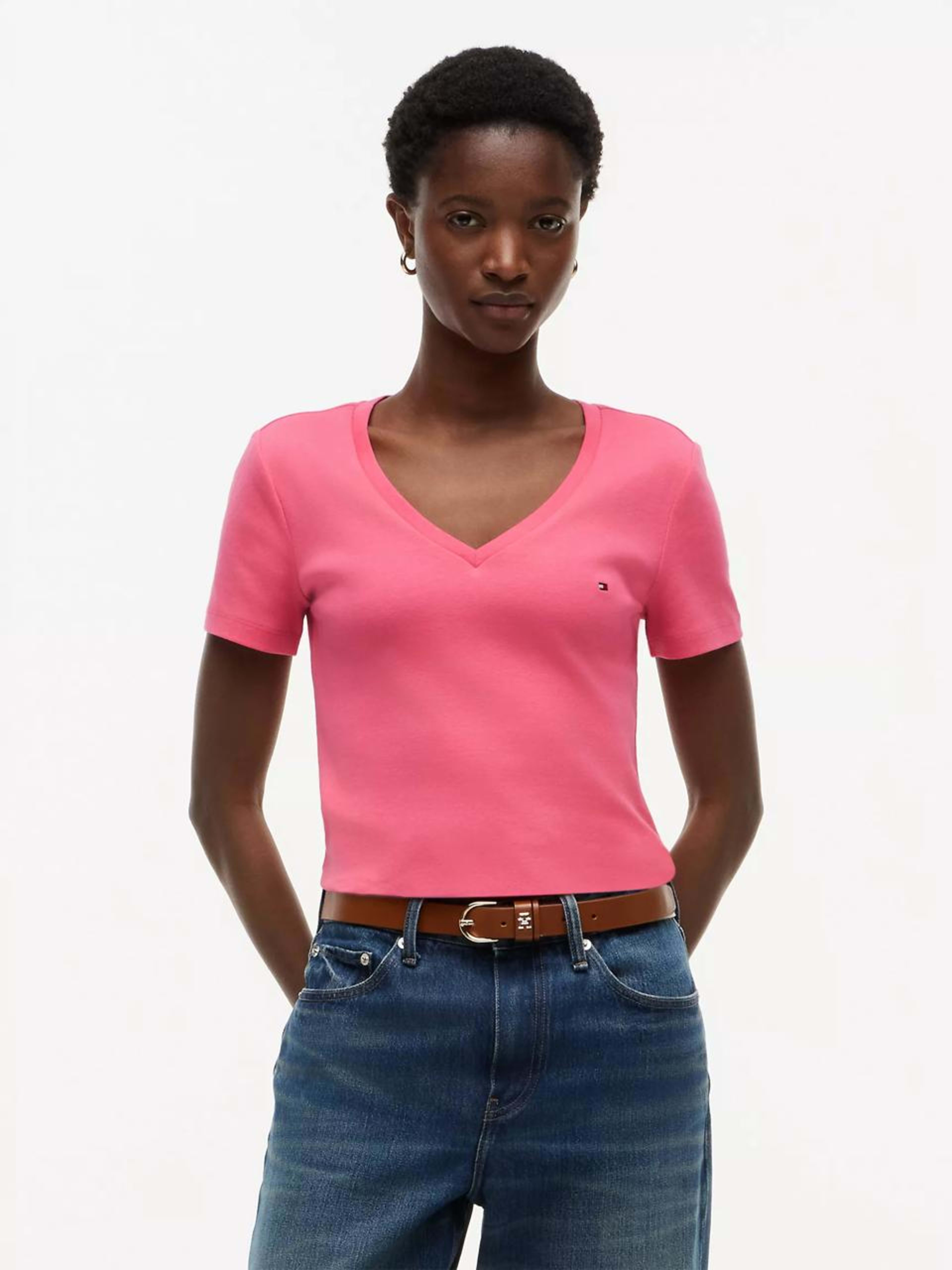 TOMMY HILFIGER CAMISETA CUELLO V DAMA