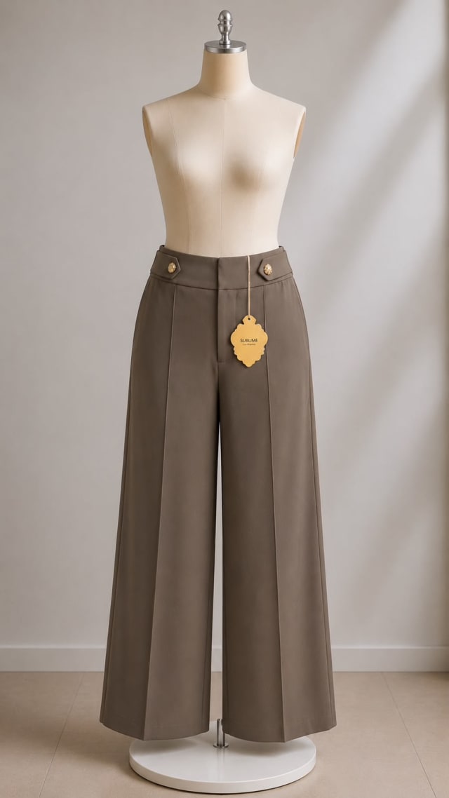 PANTALÓN PALAZZO LARGO DAMA
