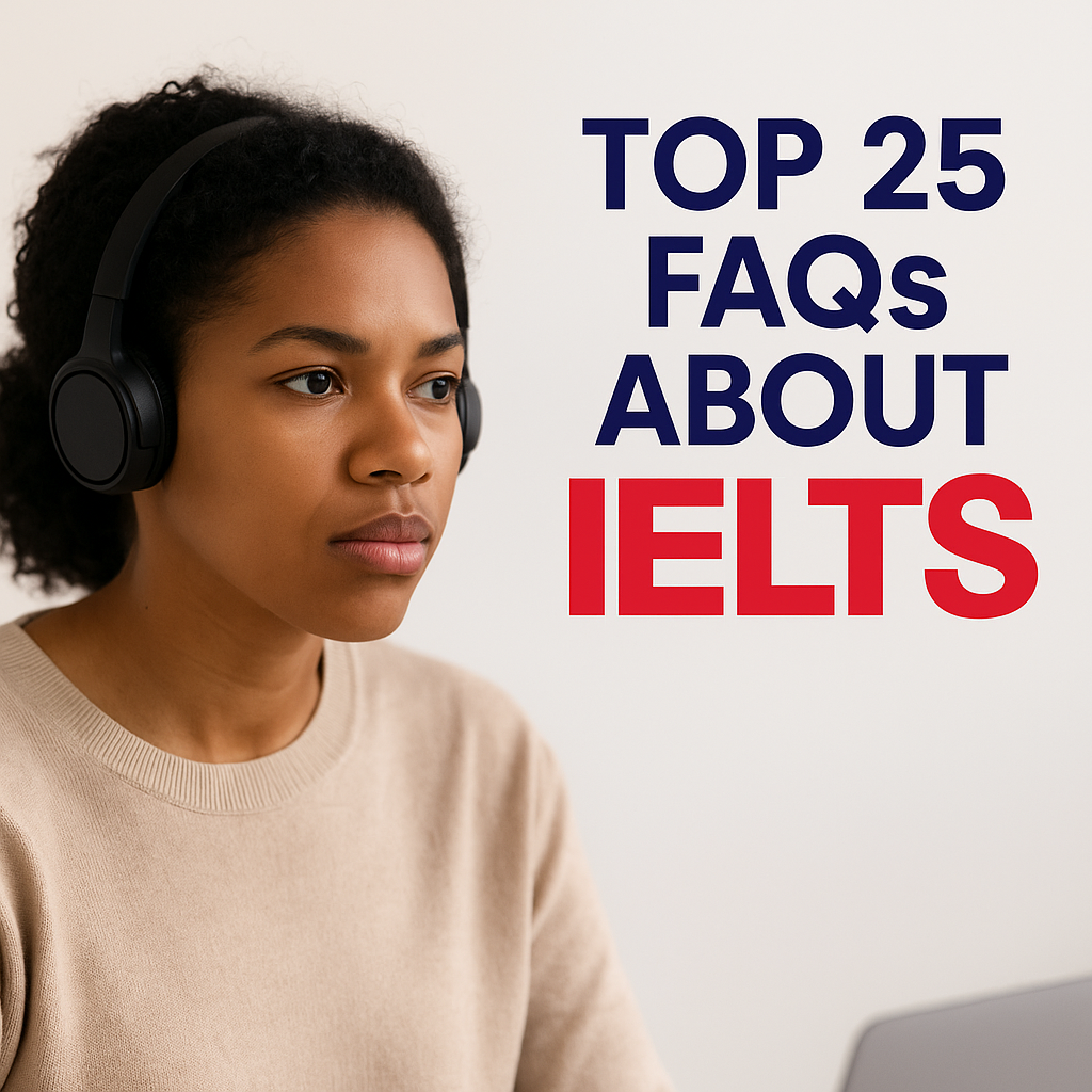 📘 25 Frequently Asked Questions (FAQs) About IELTS