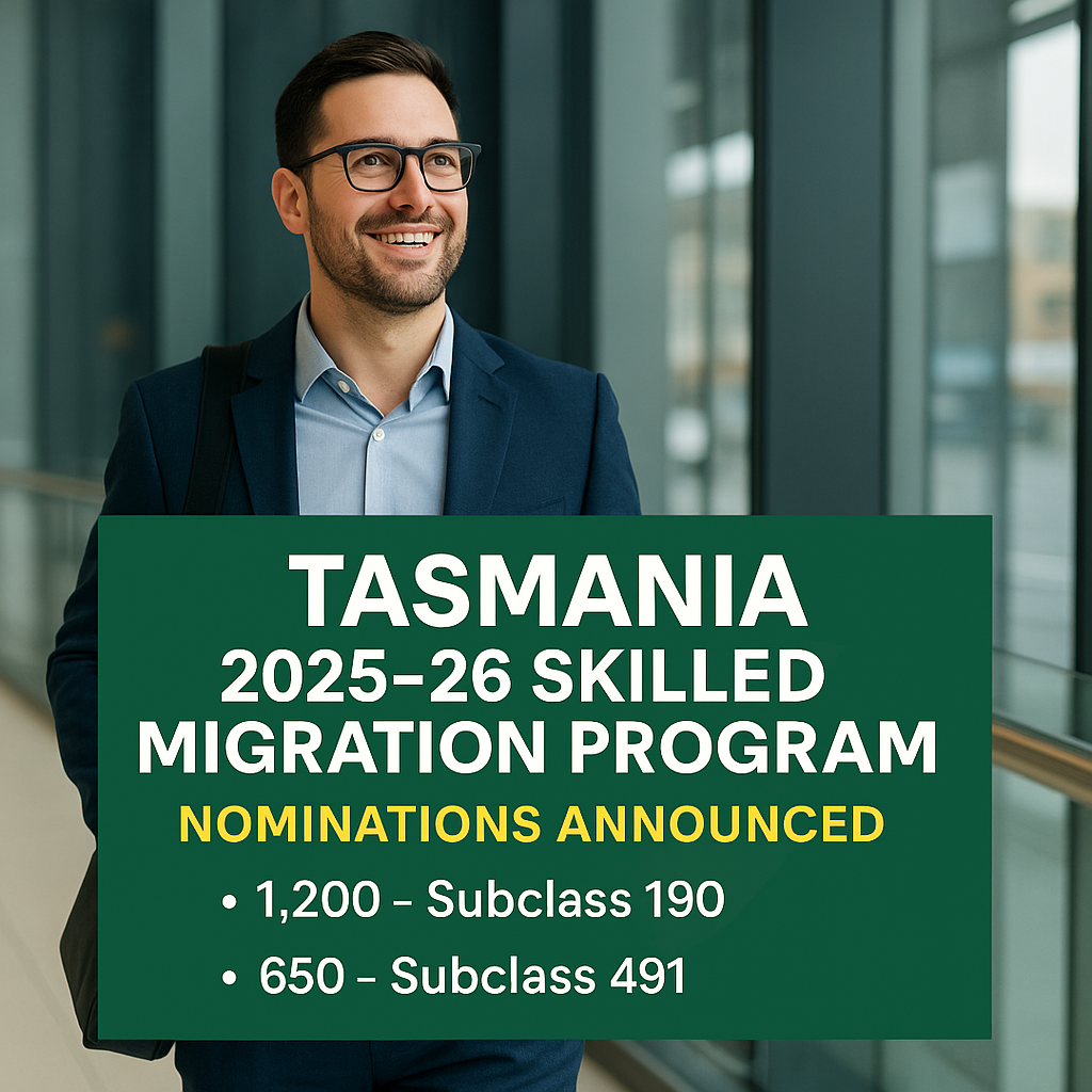 🇦🇺 Tasmania Opens 2025–26 Skilled Migration Program: What You Need to Know About ROI