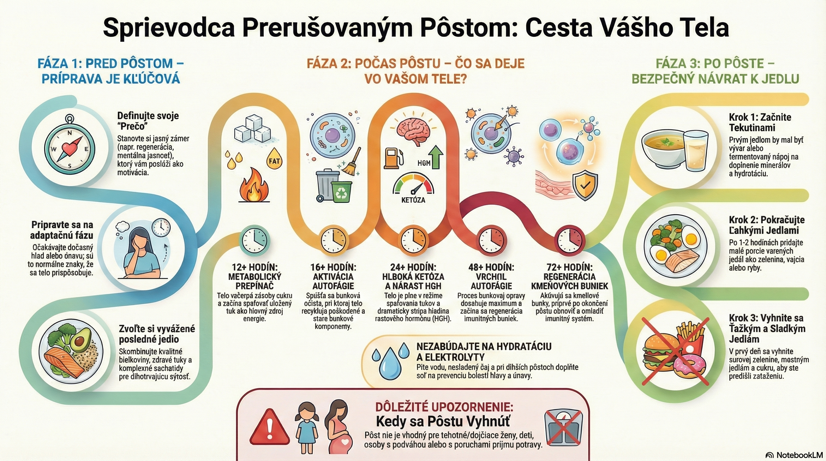Infografika Pôst: Veda, Stratégia, Regenerácia