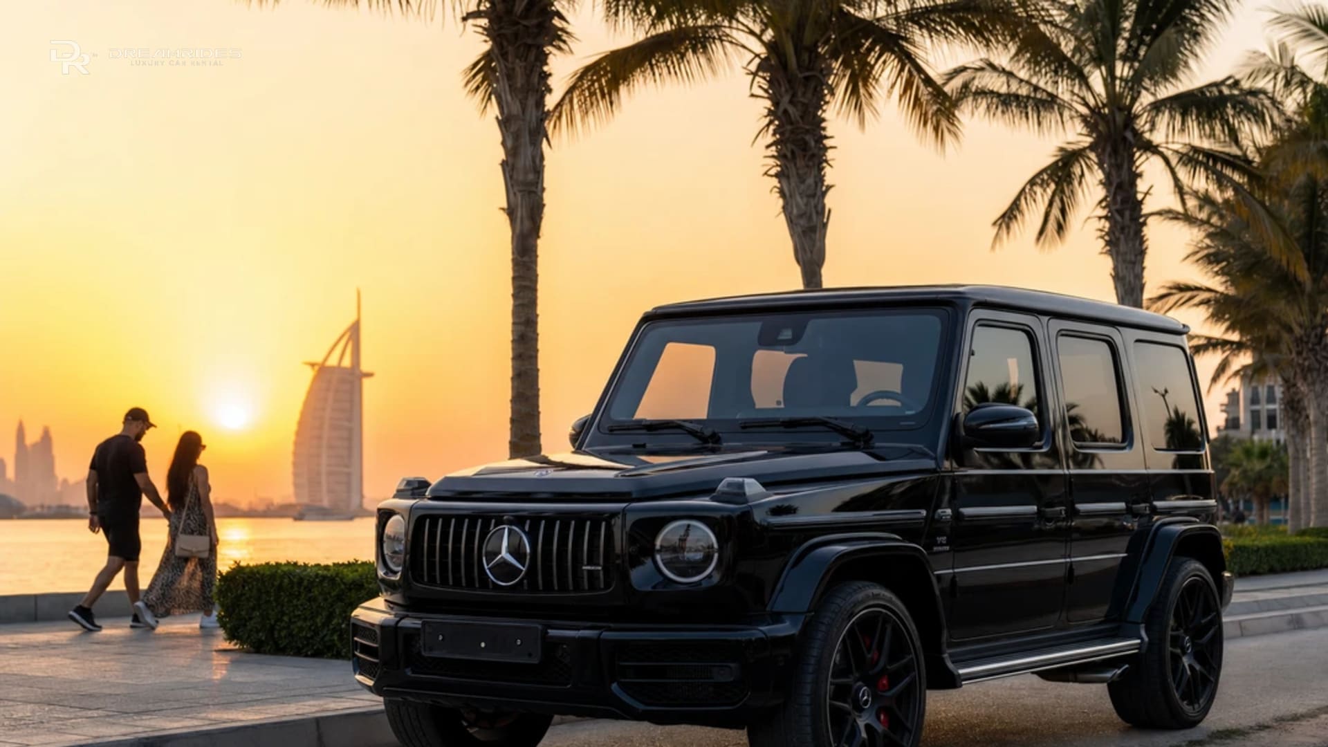Mercedes-Benz G63 at Jumeirah coastal road for Dubai lifestyle and weekend plans