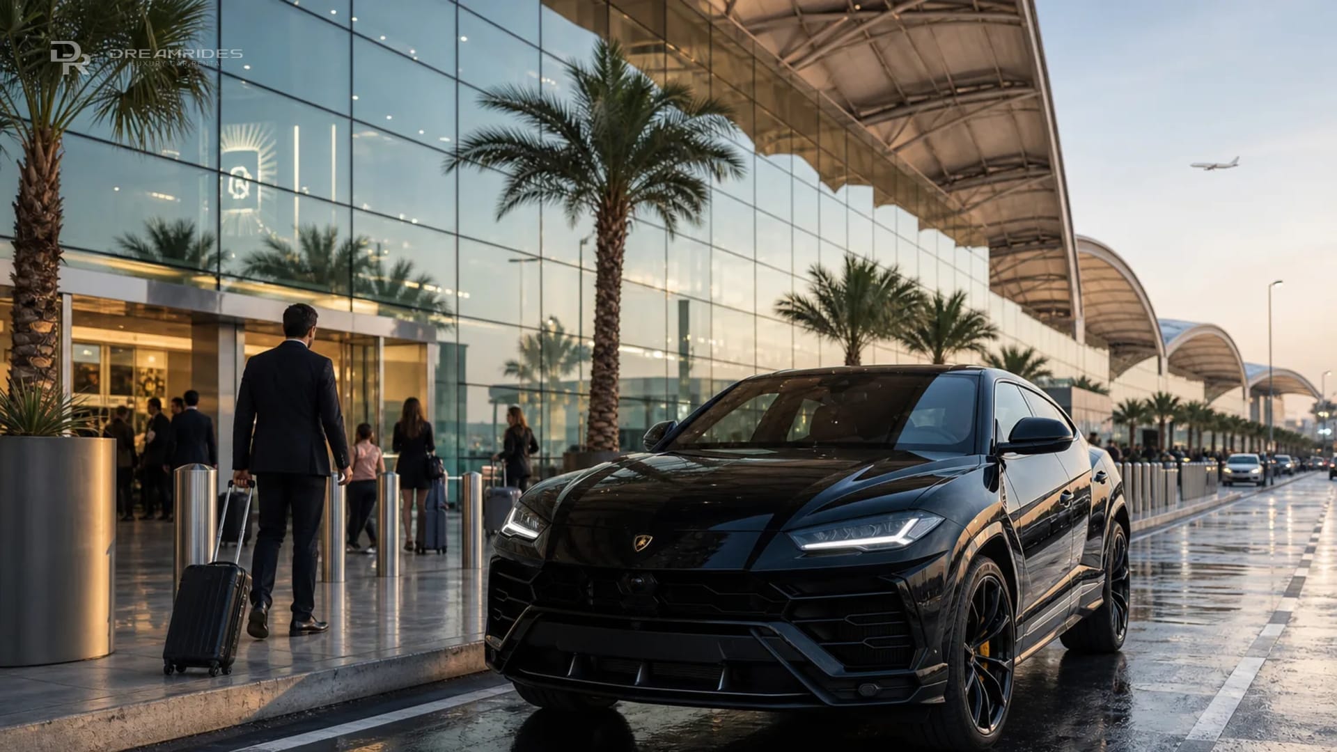 Luxury SUV at Al Maktoum International Airport DWC for Dubai World Central car rental