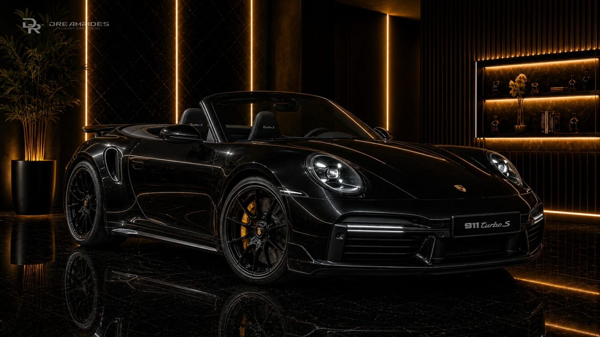 Porsche 911 Turbo S Cabriolet luxury car rental in Dubai