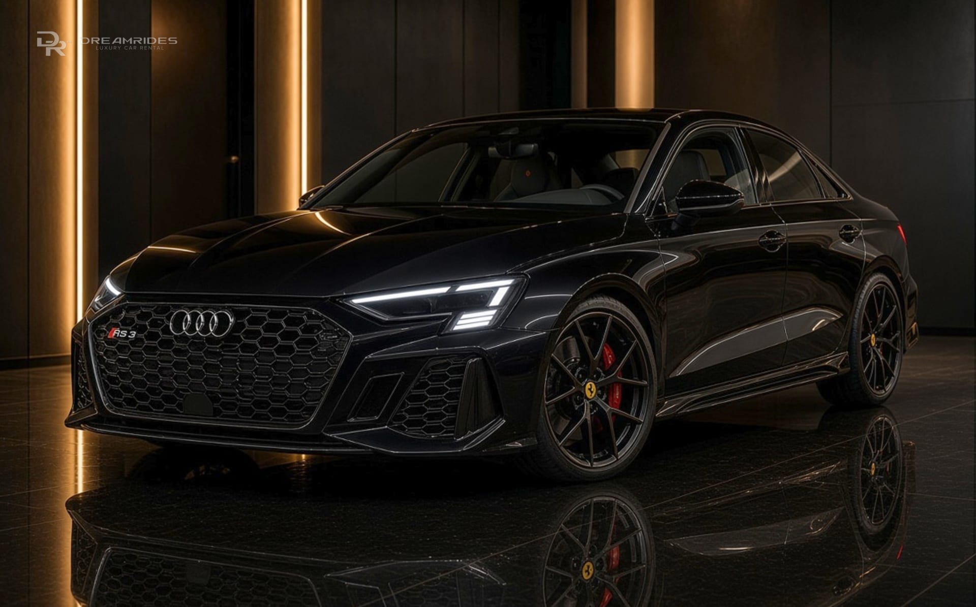 Audi RS3 Sedan luxury car rental in Dubai
