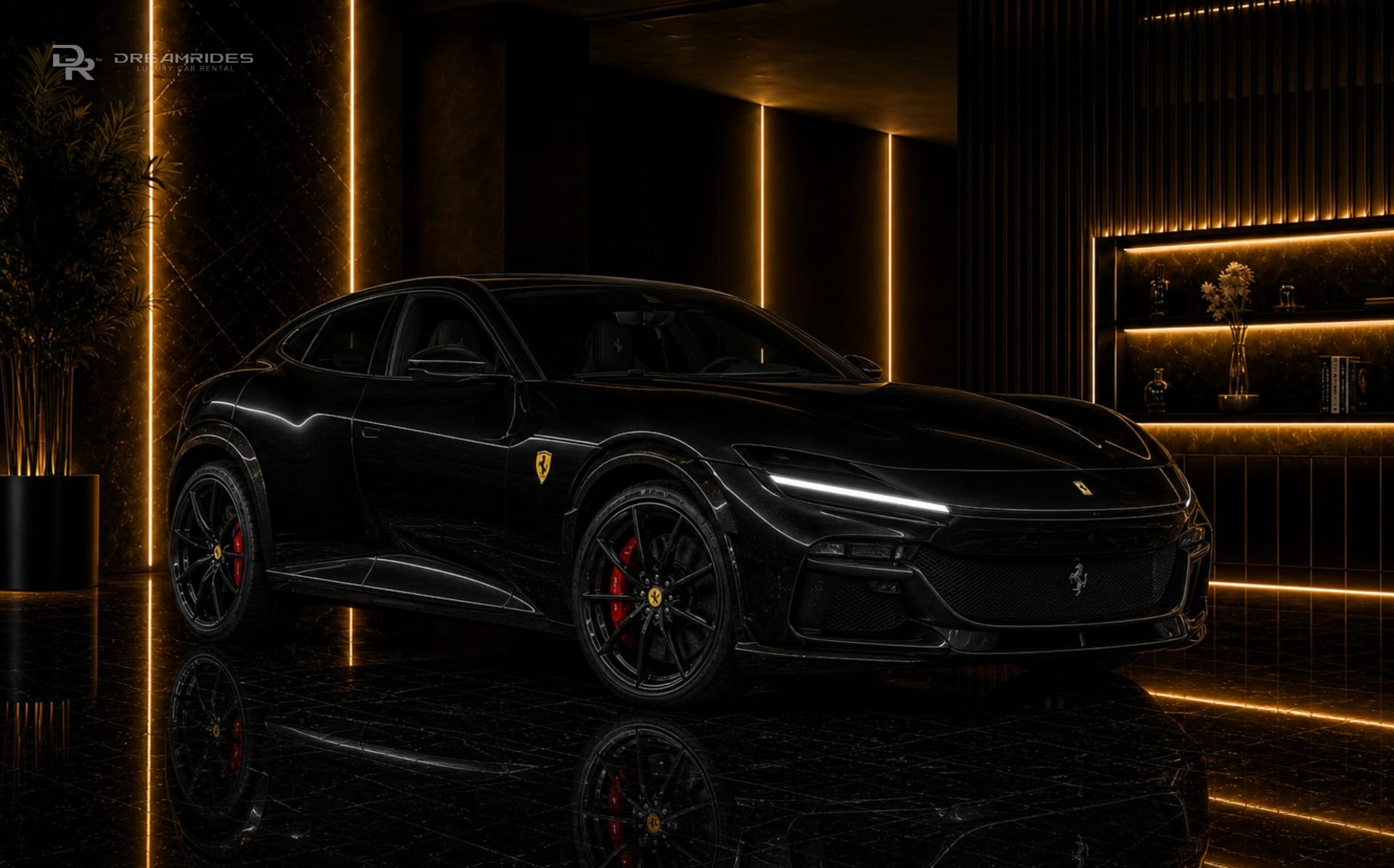 Actual Ferrari Purosangue available from DreamRides Dubai