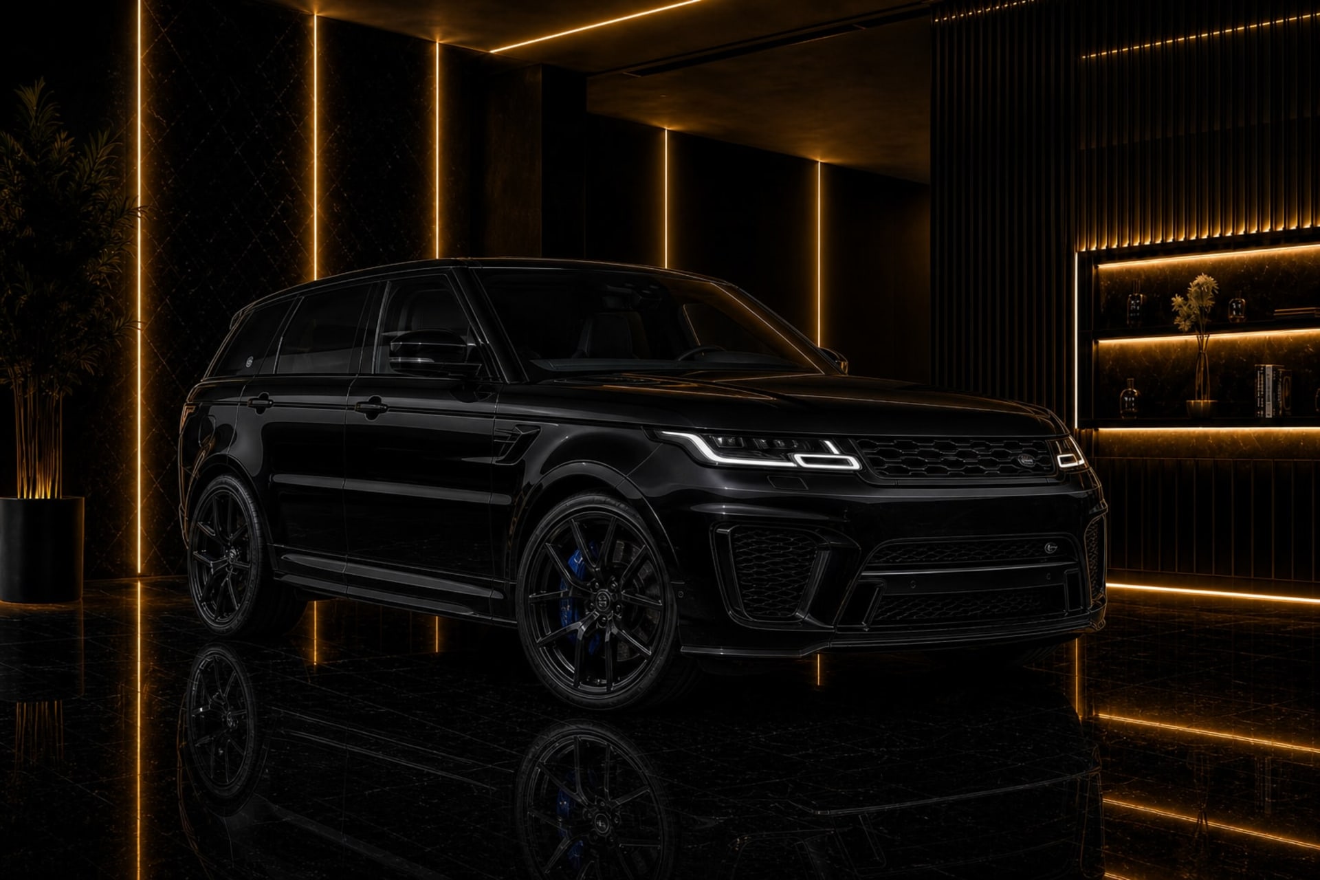 Actual Range Rover Sport SVR rental car in Dubai with DreamRides luxury car rental UAE