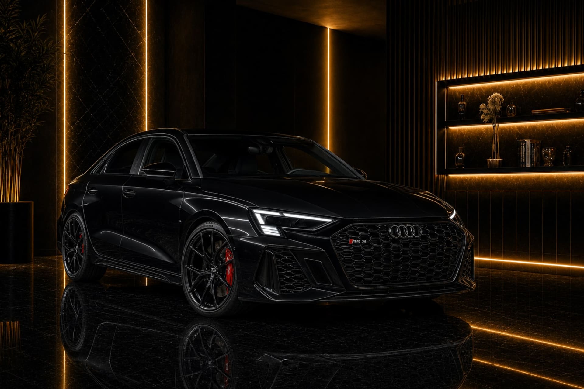 Audi RS3 Sedan rental catalogue image — DreamRides Dubai