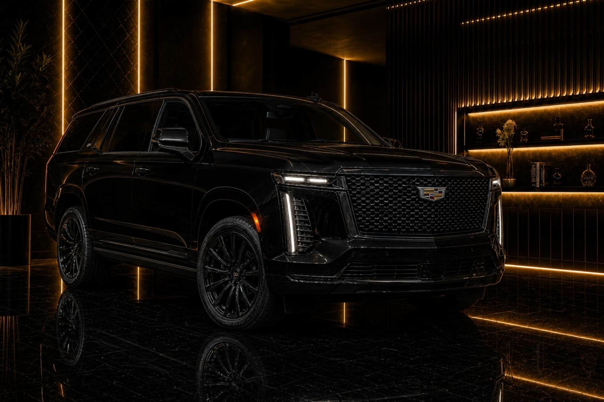 Actual Cadillac Escalade rental car in Dubai with DreamRides luxury car rental UAE