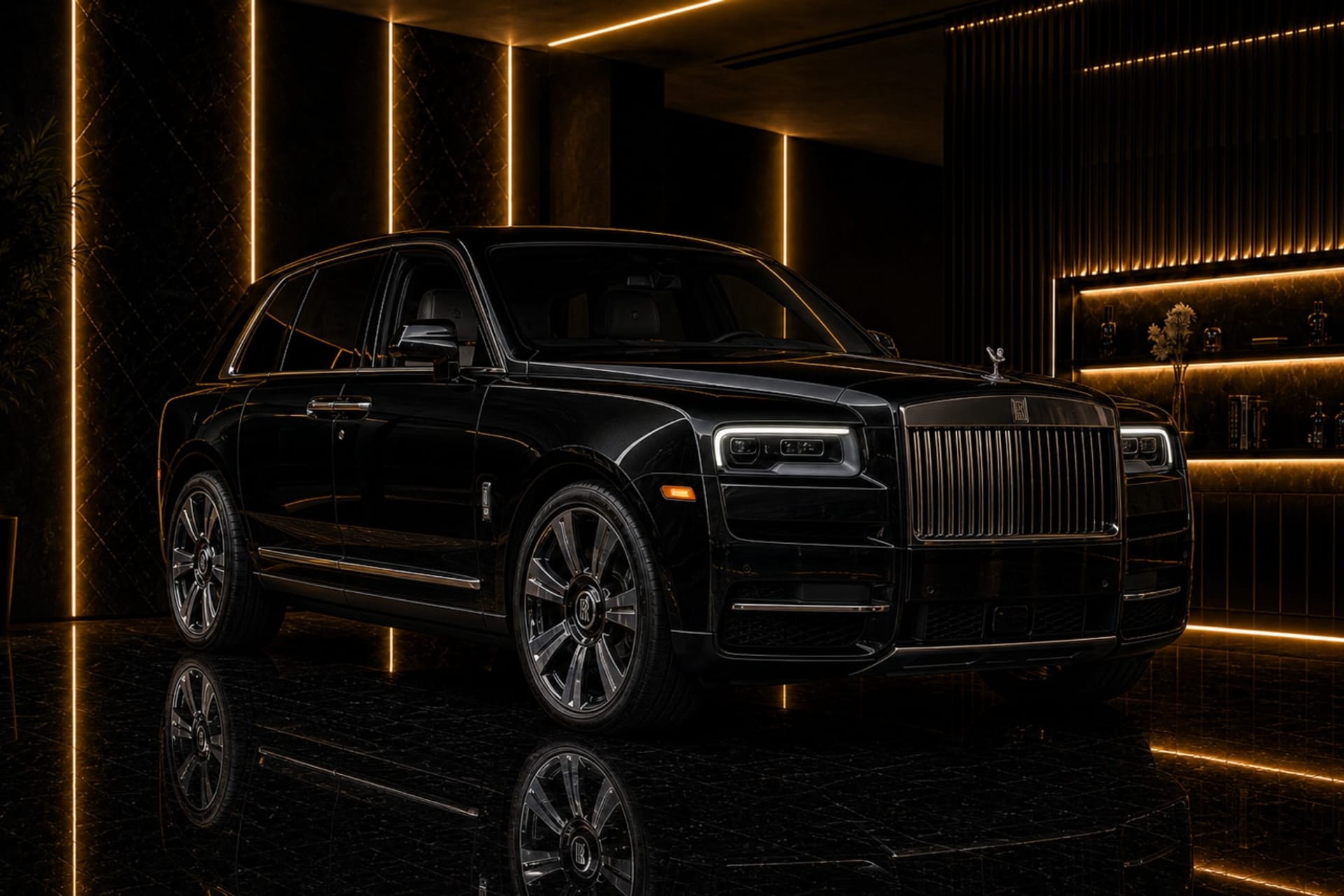Actual Rolls-Royce Cullinan rental car in Dubai with DreamRides luxury car rental UAE