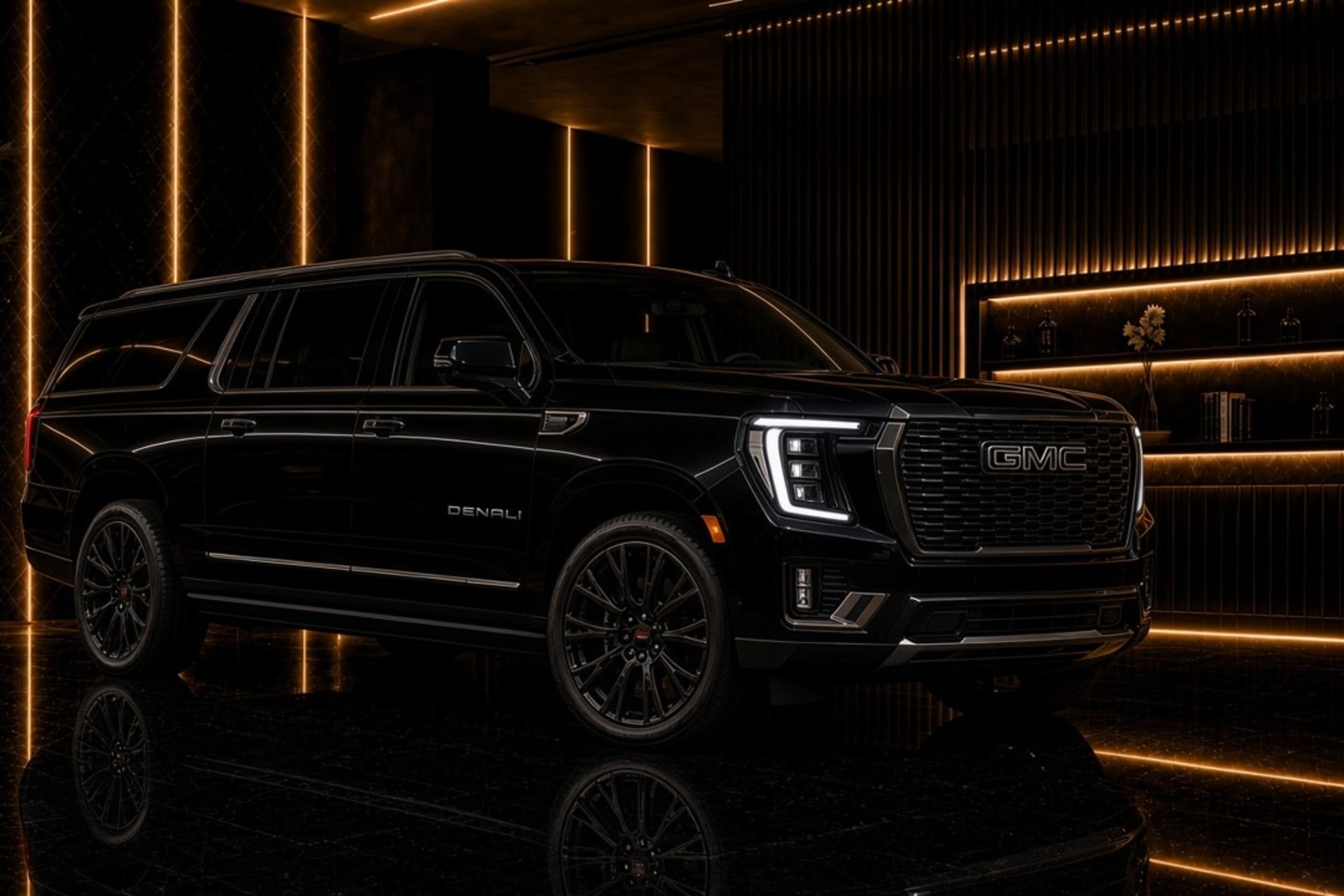 Actual GMC Yukon XL Denali Gen 5 rental car in Dubai with DreamRides luxury car rental UAE