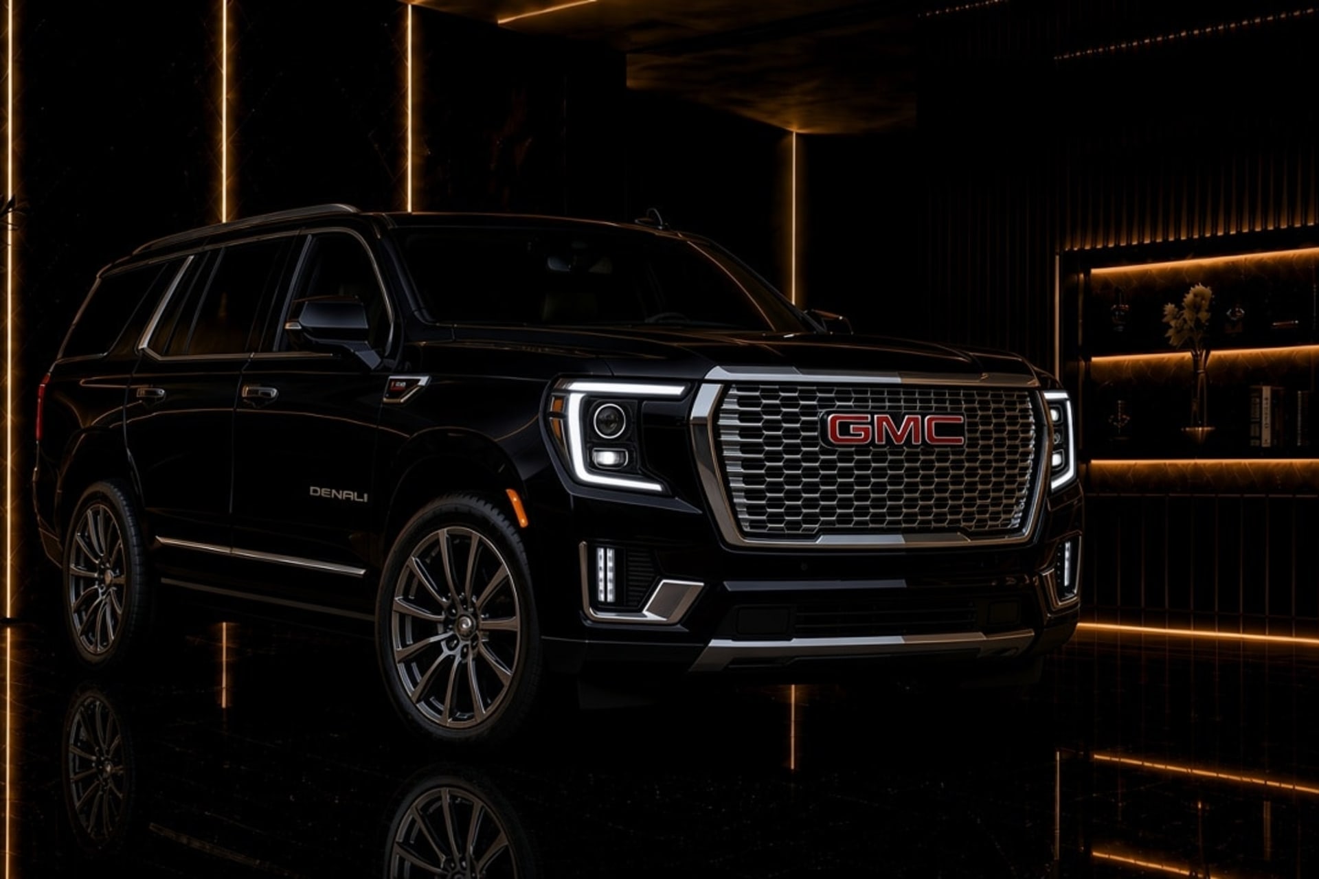 Actual GMC Yukon Denali Gen 4 rental car in Dubai with DreamRides luxury car rental UAE
