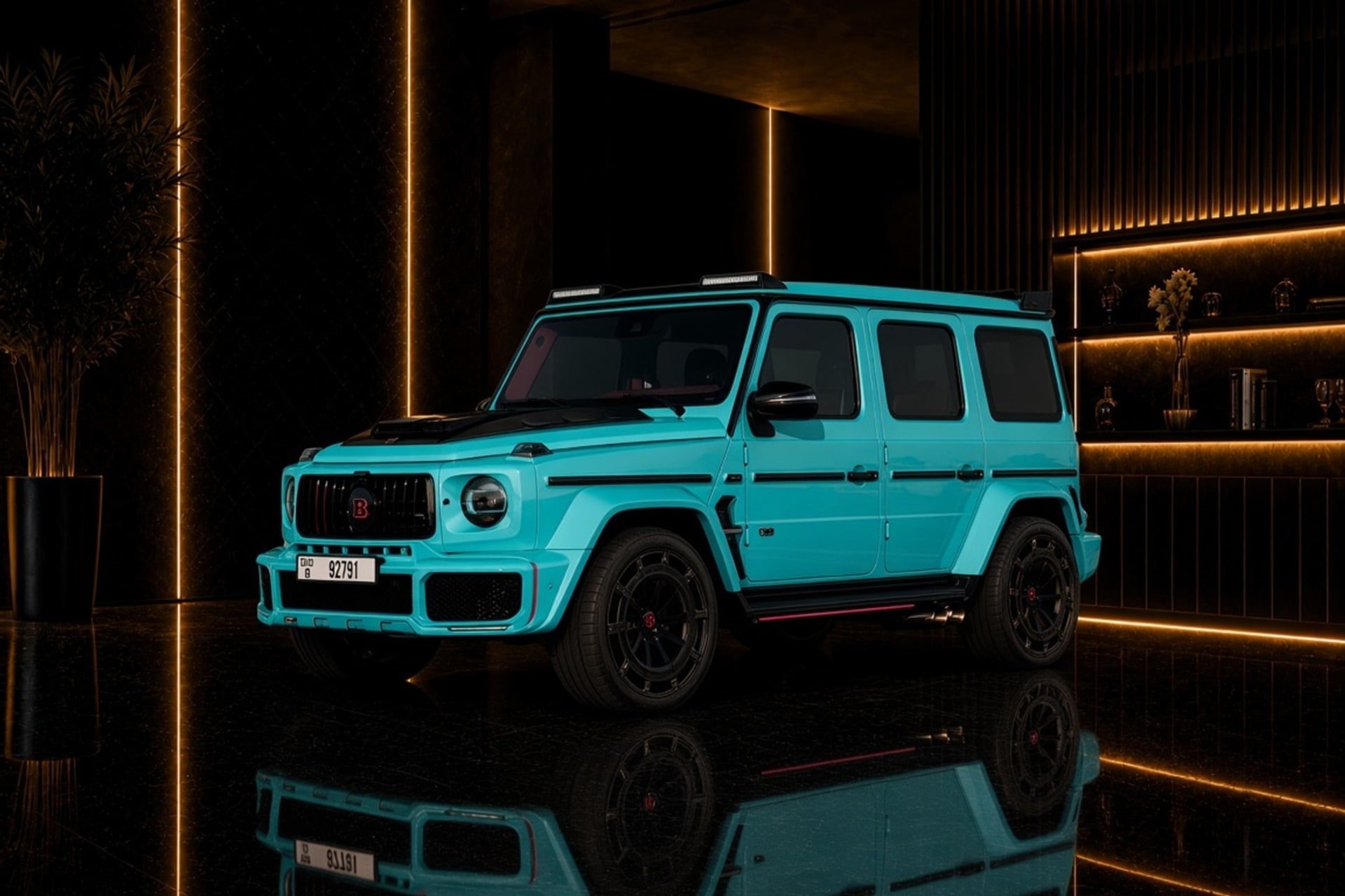 Mercedes-Benz G63 Brabus 800 Tiffany Blue rental catalogue image — DreamRides Dubai