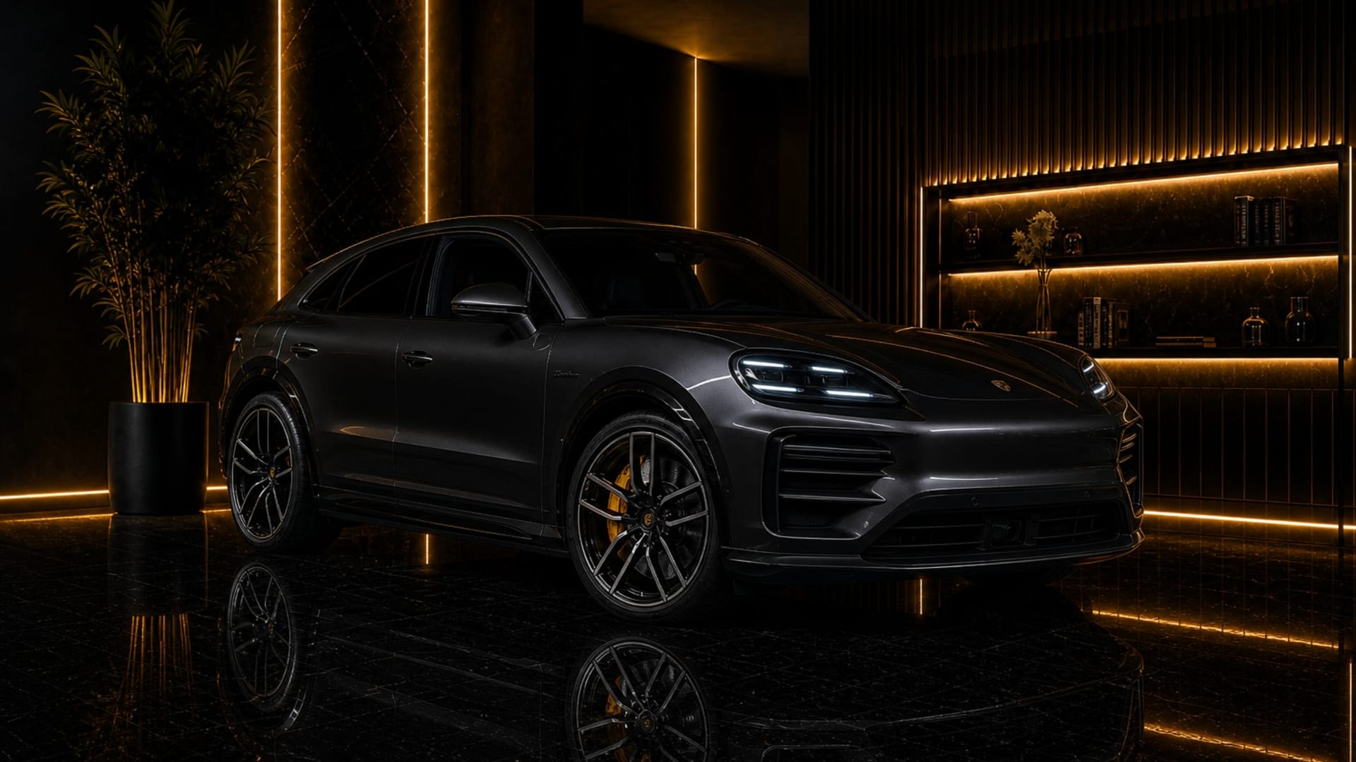 Actual Porsche Cayenne Turbo Electric available from DreamRides Dubai