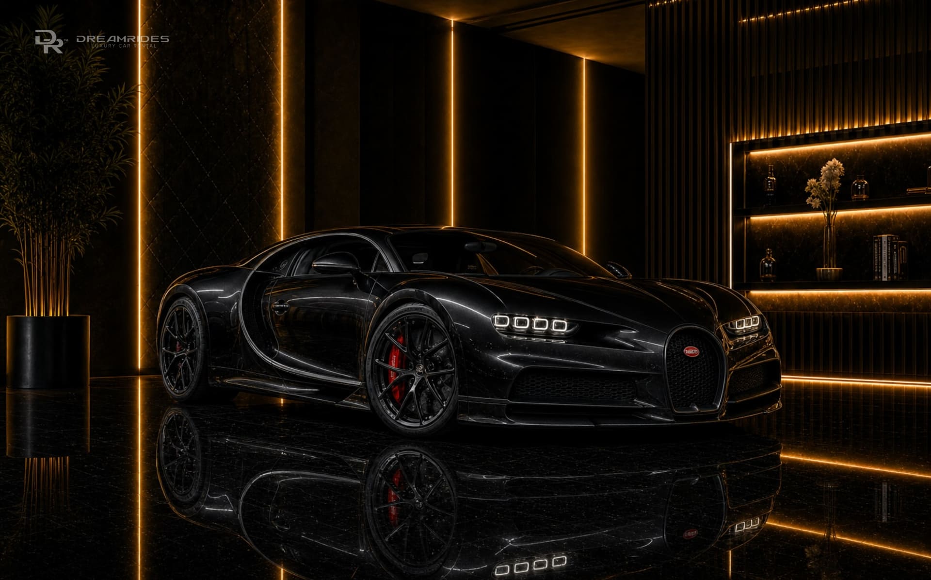 Actual Bugatti Chiron available from DreamRides Dubai
