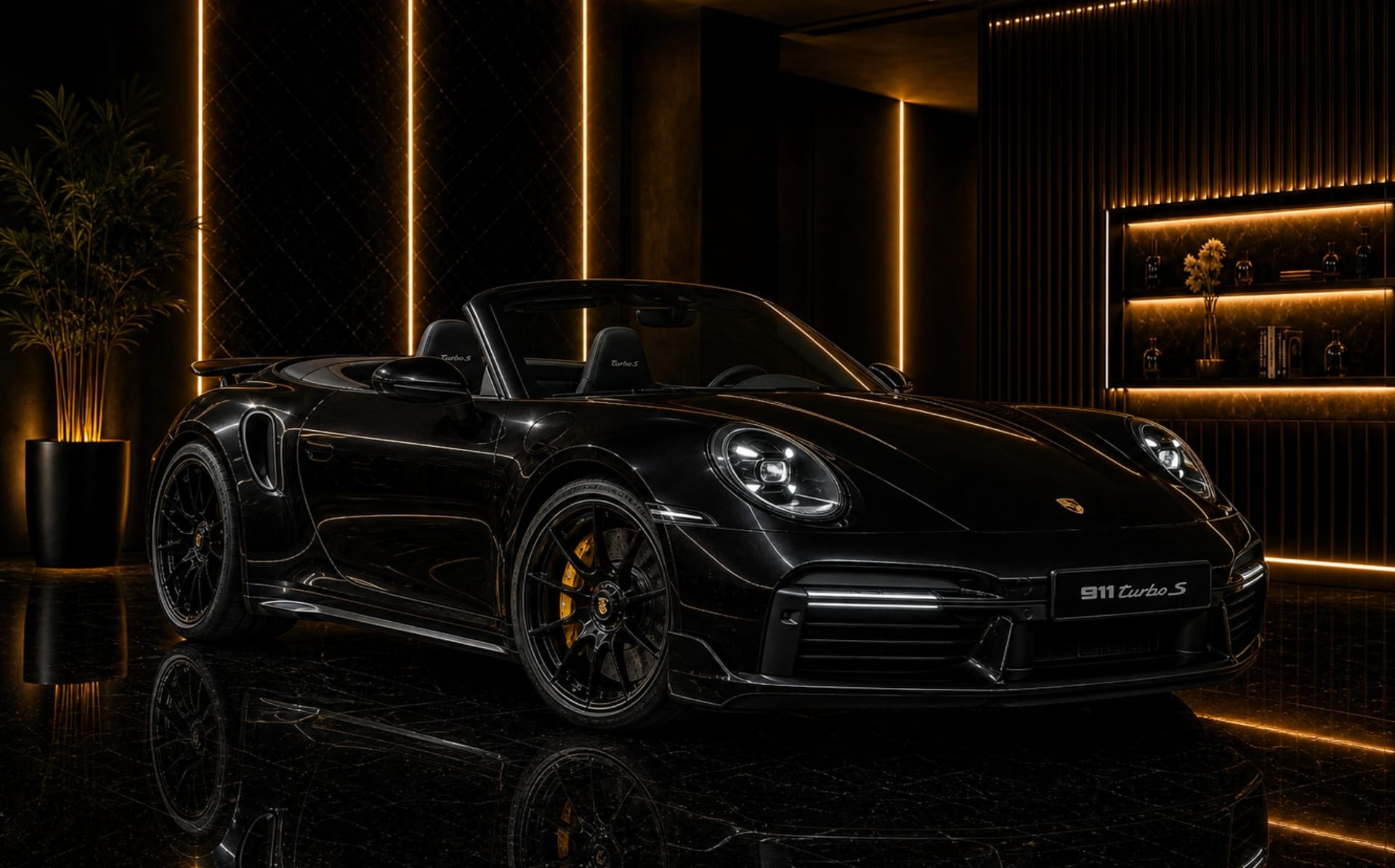 Porsche 911 Turbo S Cabriolet luxury car rental in Dubai