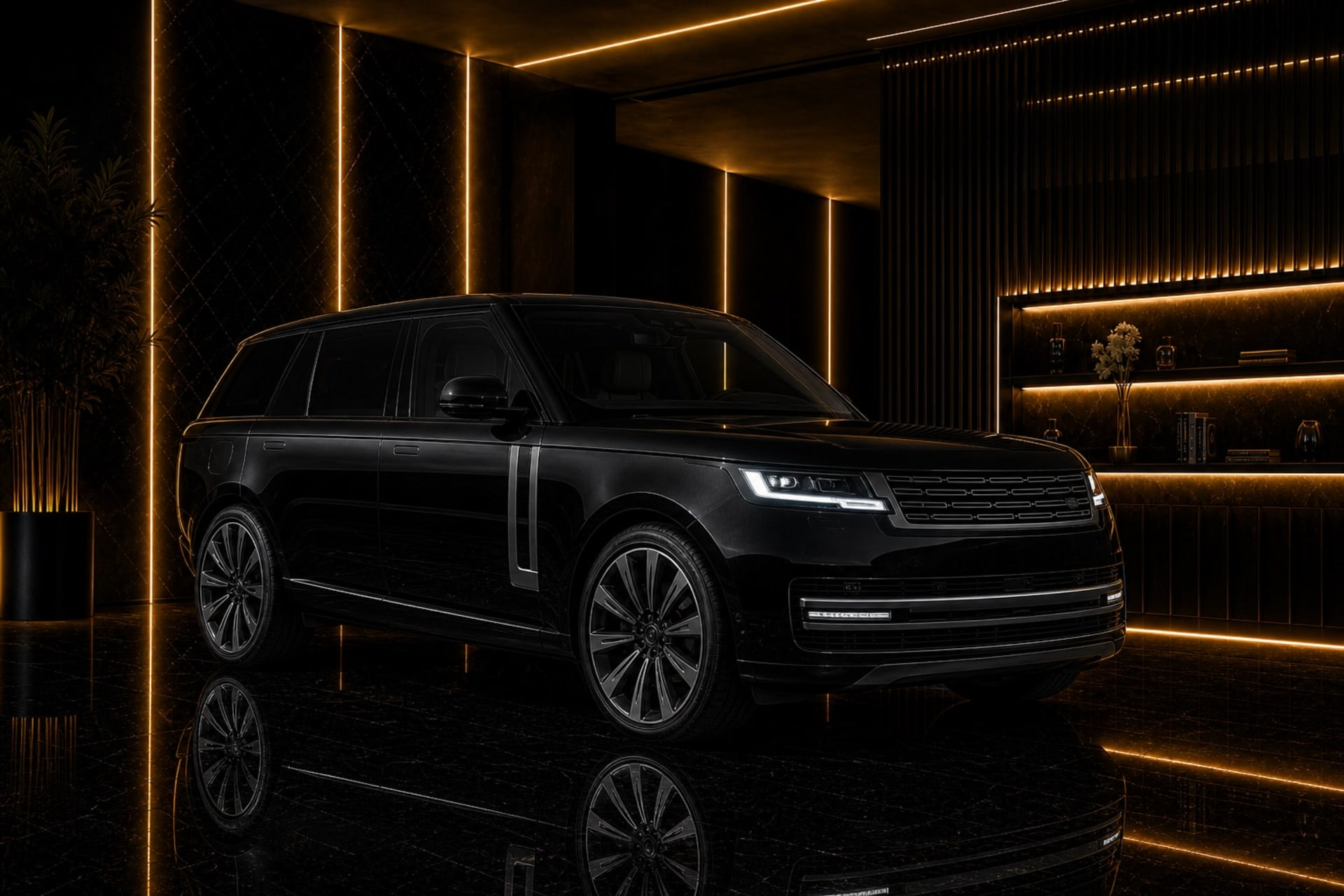 Actual Range Rover Vogue rental car in Dubai with DreamRides luxury car rental UAE