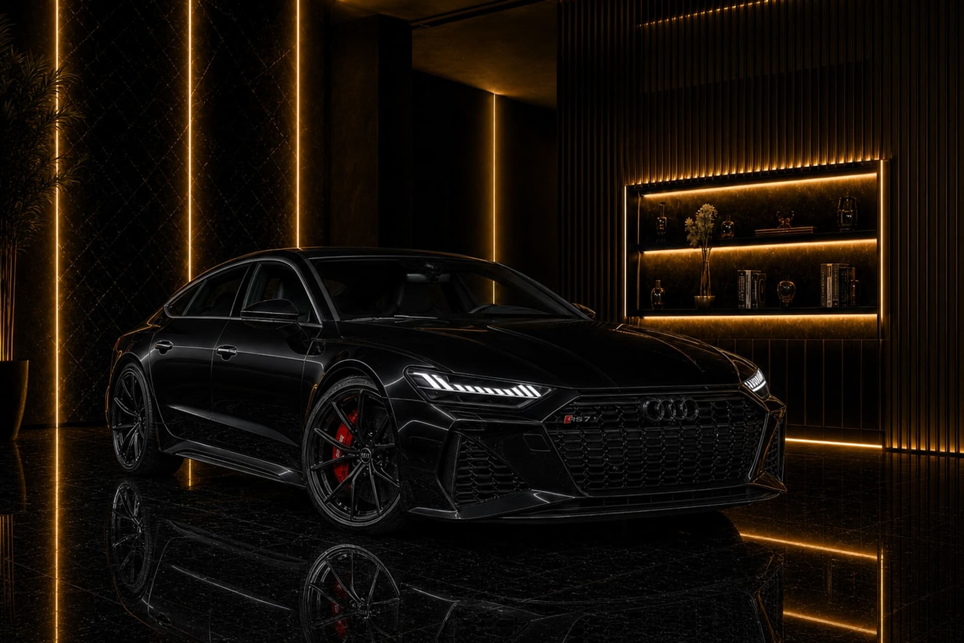 Actual Audi RS7 rental car in Dubai with DreamRides luxury car rental UAE