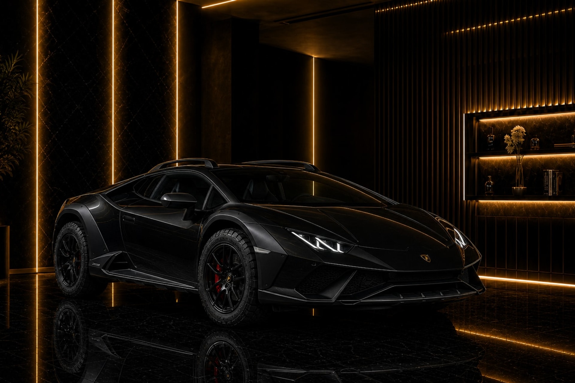 Actual Lamborghini Huracan Sterrato rental car in Dubai with DreamRides luxury car rental UAE